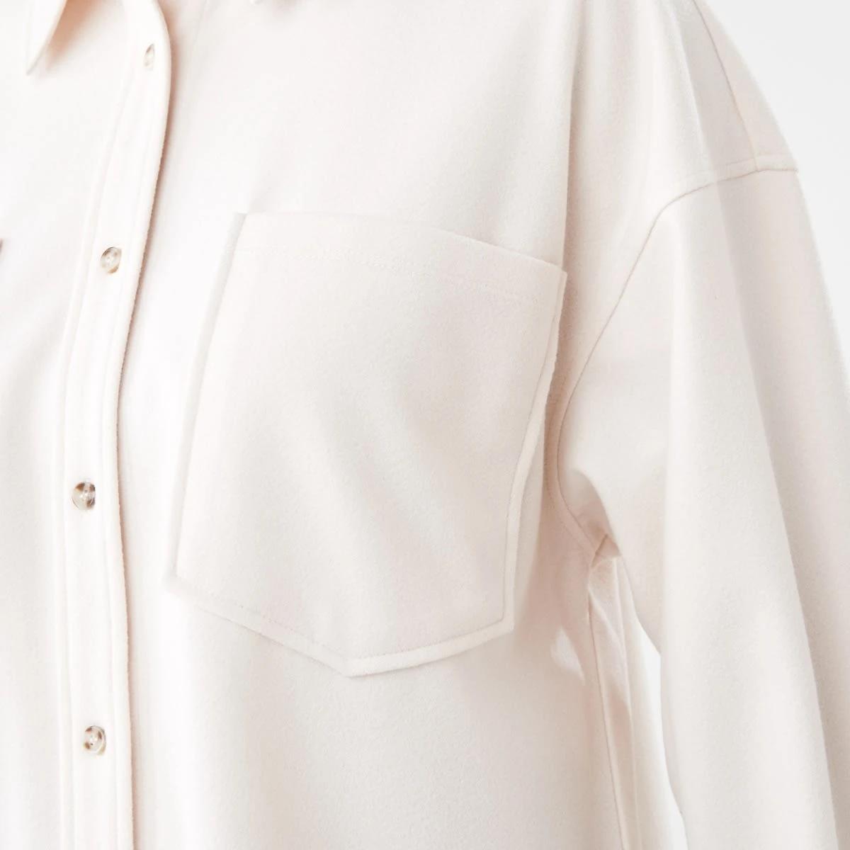 7 Long Sleeve Soft Touch Shirt Ecru, 7 of 8