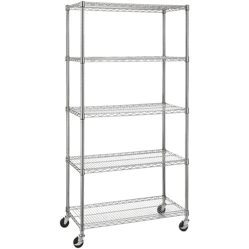 7 5 Tier Wire Shelving Unit Shelves Home Office Storage, 7 of 7