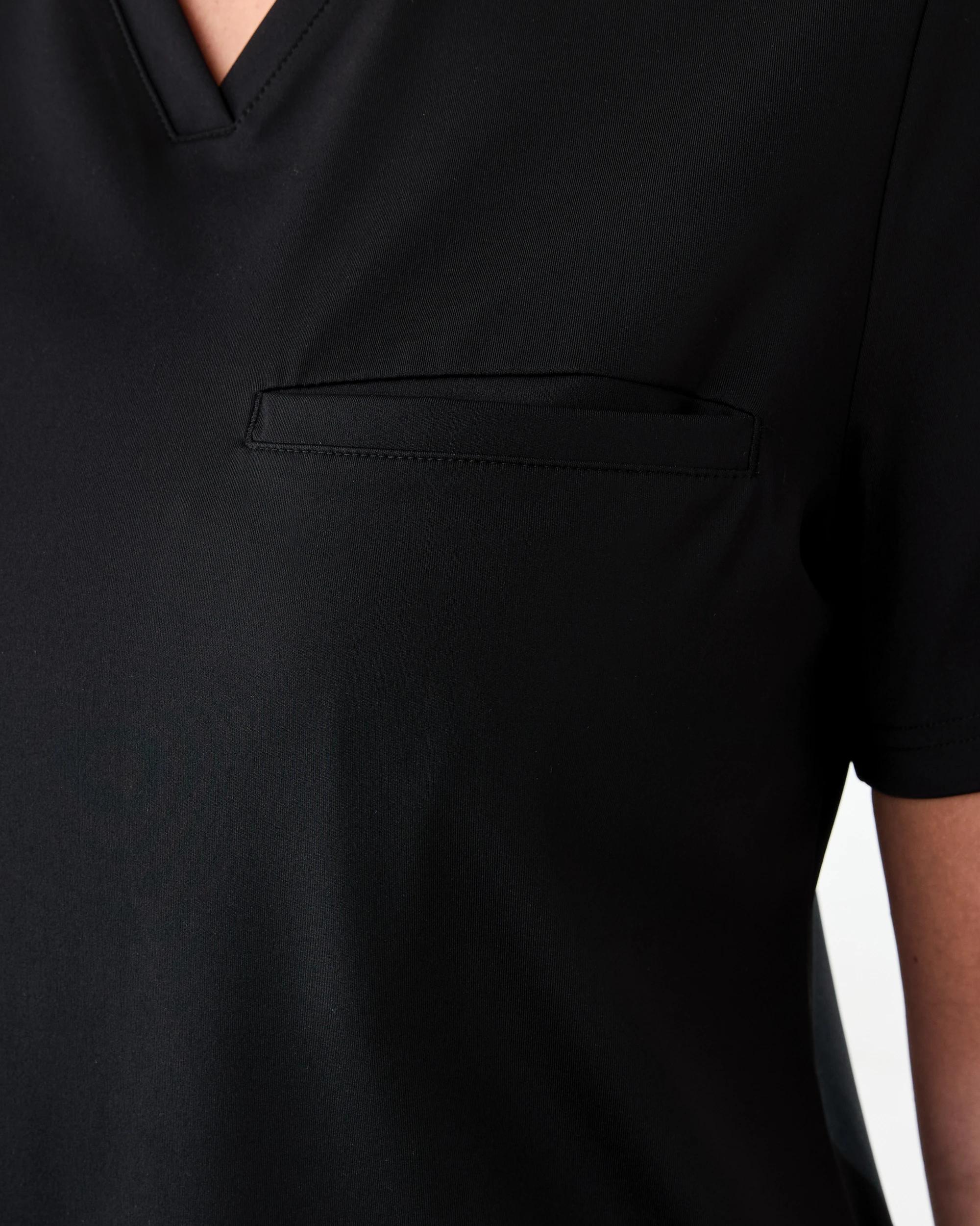 6 Workwear Performance Scrub Top Black, 6 of 8