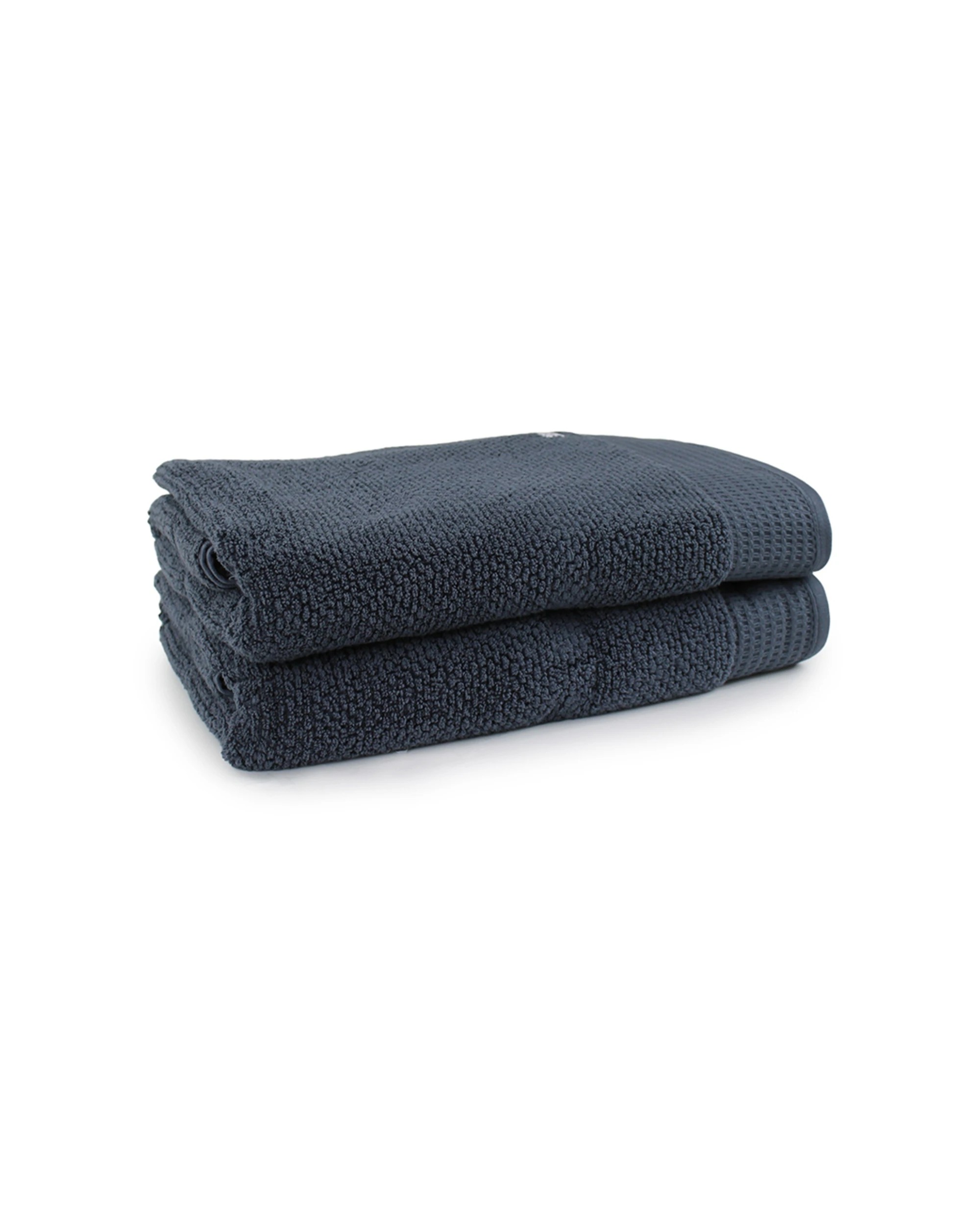 1 Onkaparinga 2pc Avalon Cotton Bath Sheets 90x167cm 550gsm Midnight Set
 - Blue, 1 of 3