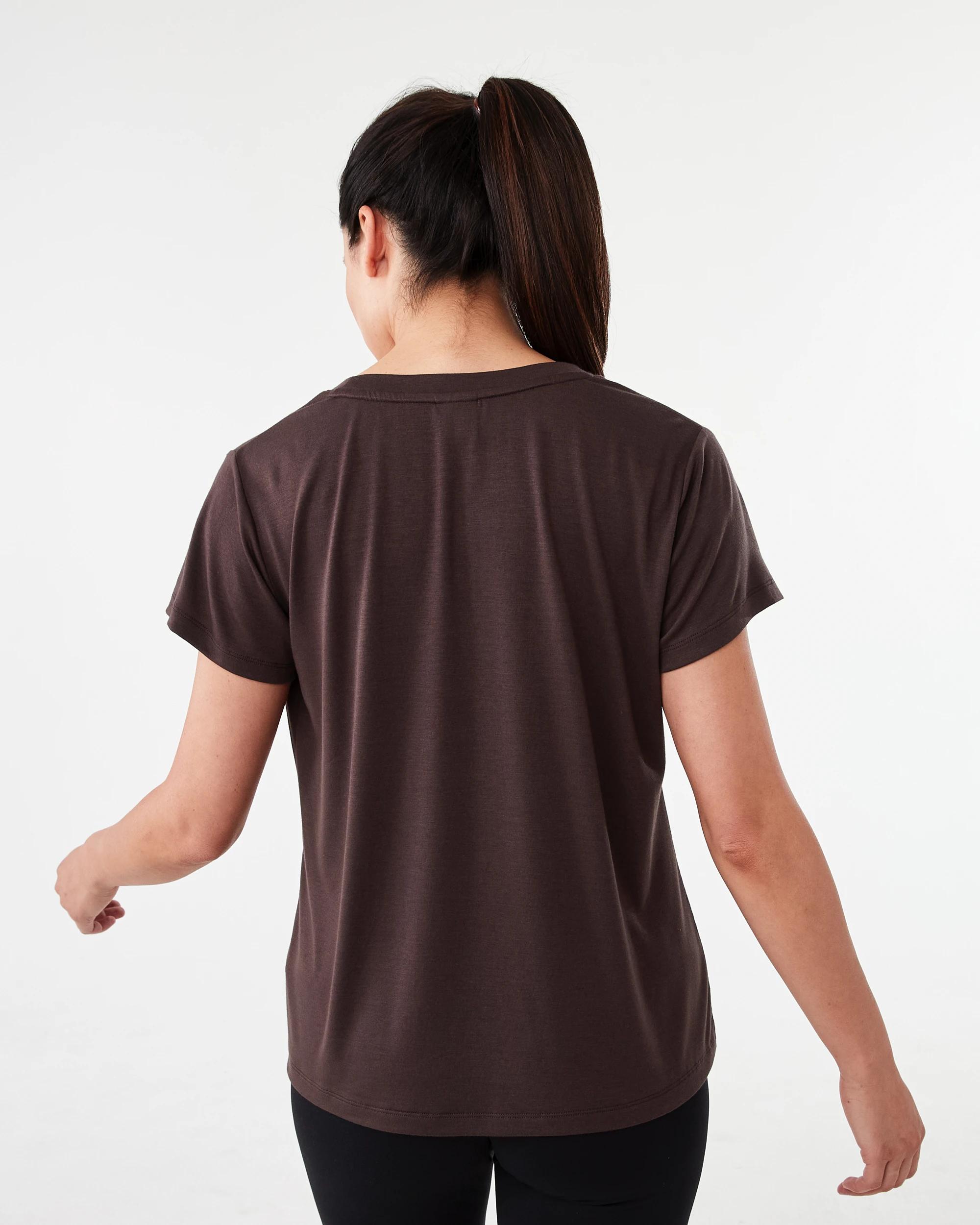 3 Everlast Womens Luxe Classic T-shirt Coffee, 3 of 6