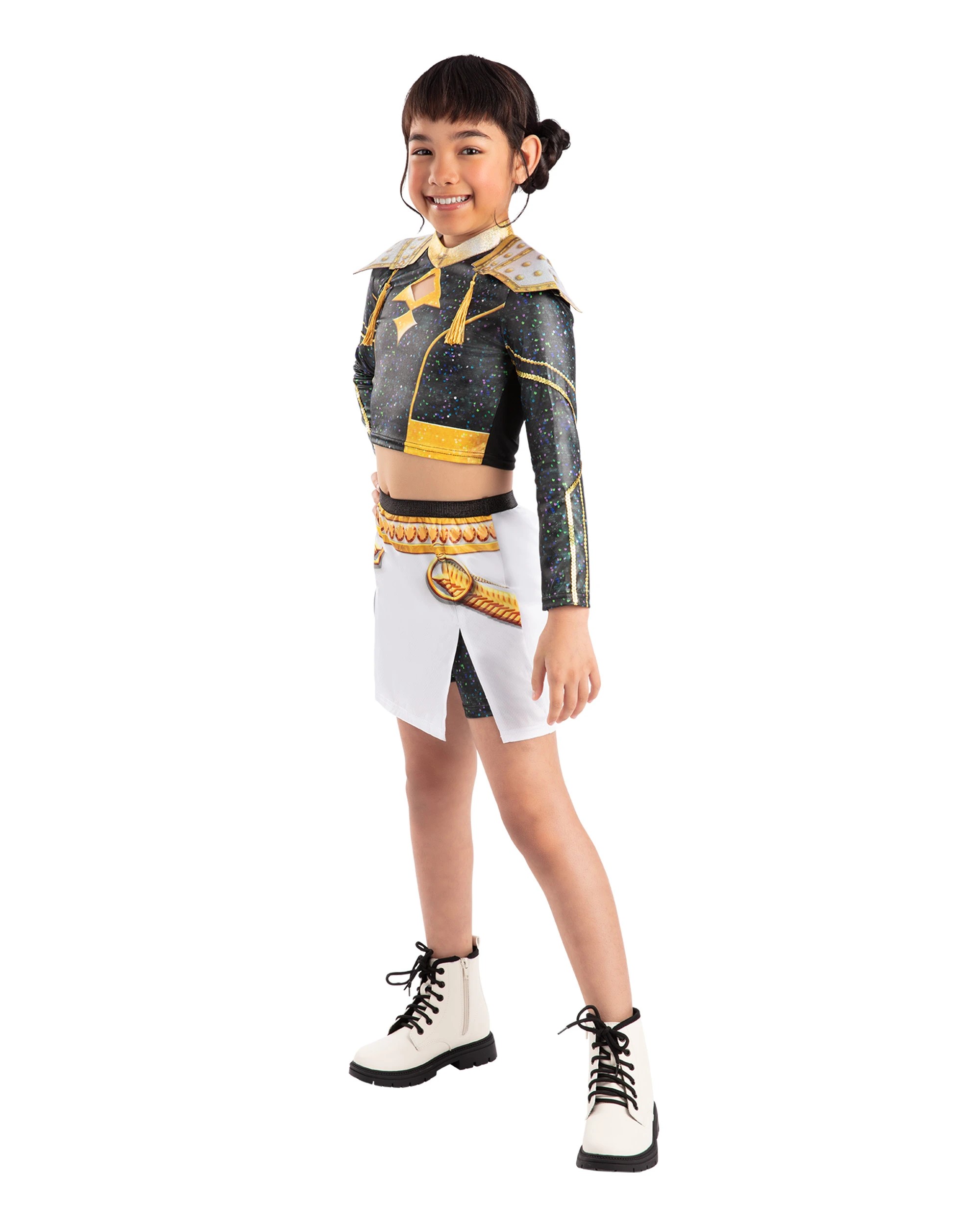 4 KPop Demon Hunters K - Pop Demon Hunters Zoey Golden Deluxe Child Costume - Ages 7 - 8 - Black, 4 of 8