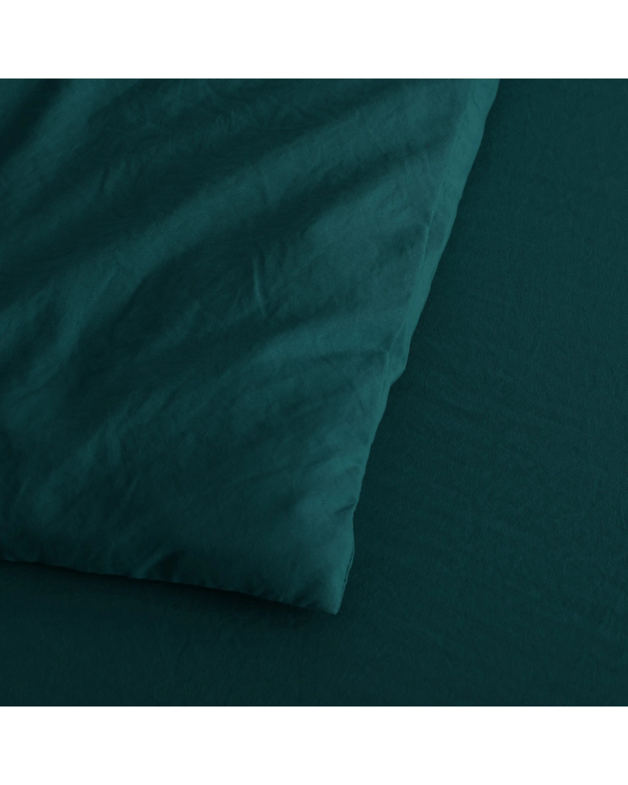 8 Dreamaker Superfine Washed Microfibre Quilt Cover Set - Single Bed - Teal, 8 of 9