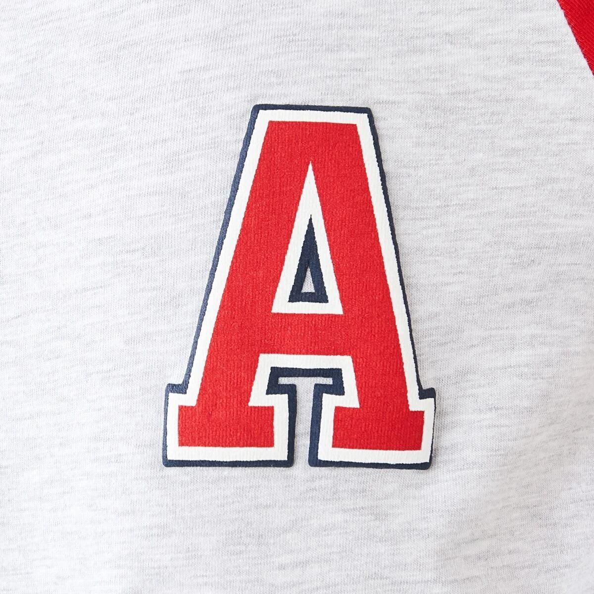 5 Printed Raglan Long Sleeve T-shirt Marl Ateam, 5 of 9