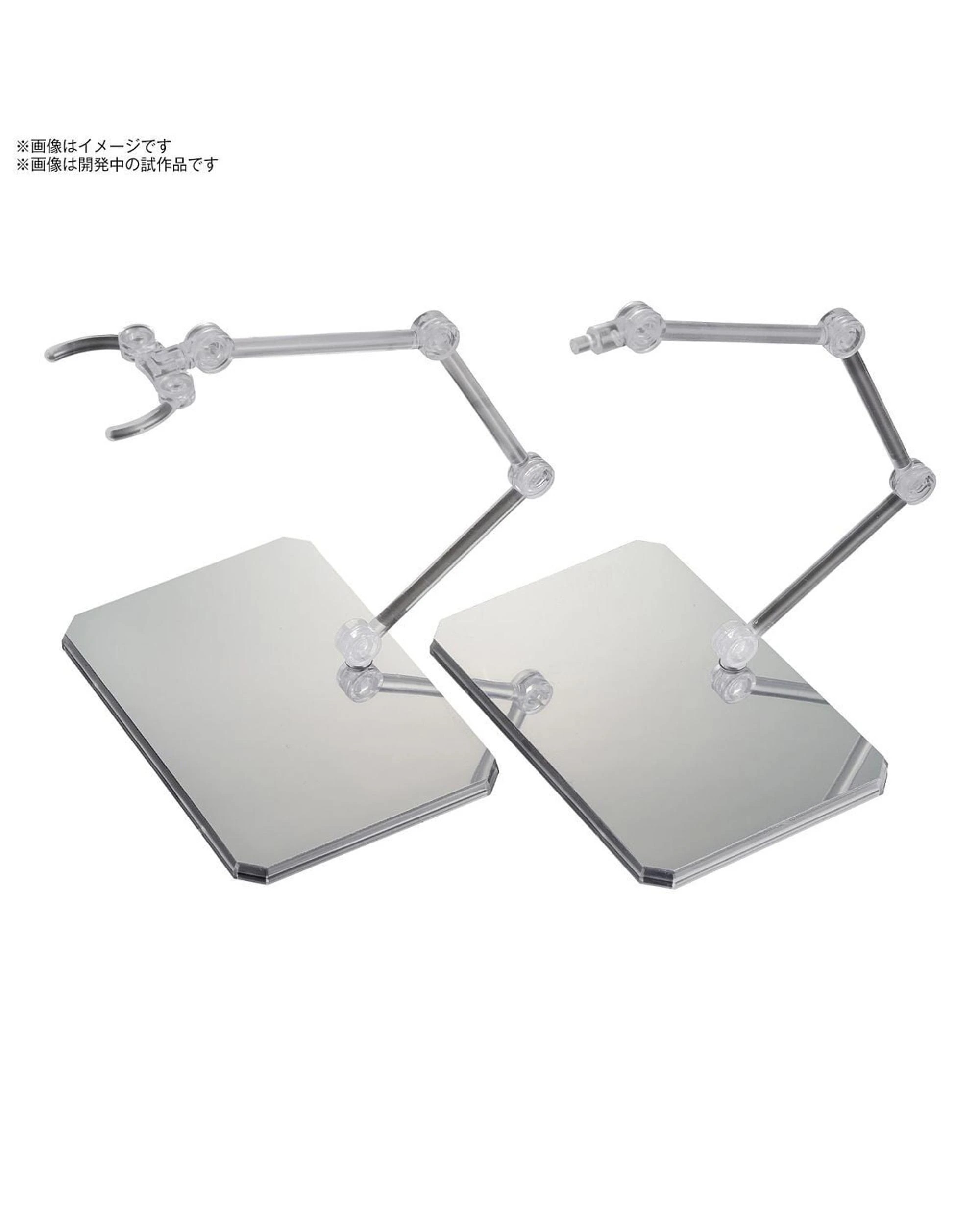 2 Bandai Action Base 6 Clear Mirror Stickers Set Model Kit, 2 of 7