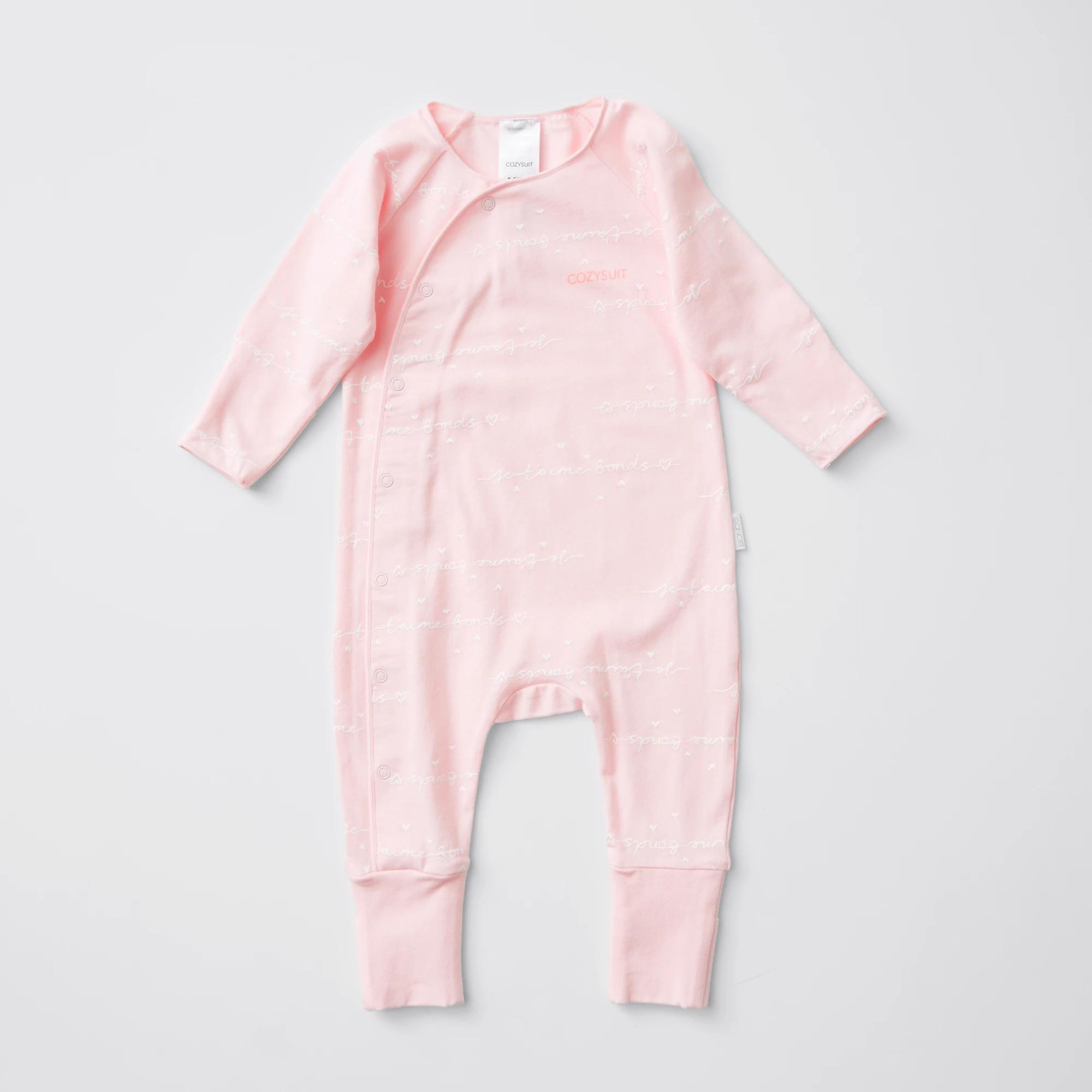 1 Bonds Baby Newbies Cozysuit Coverall PINK, 1 of 4