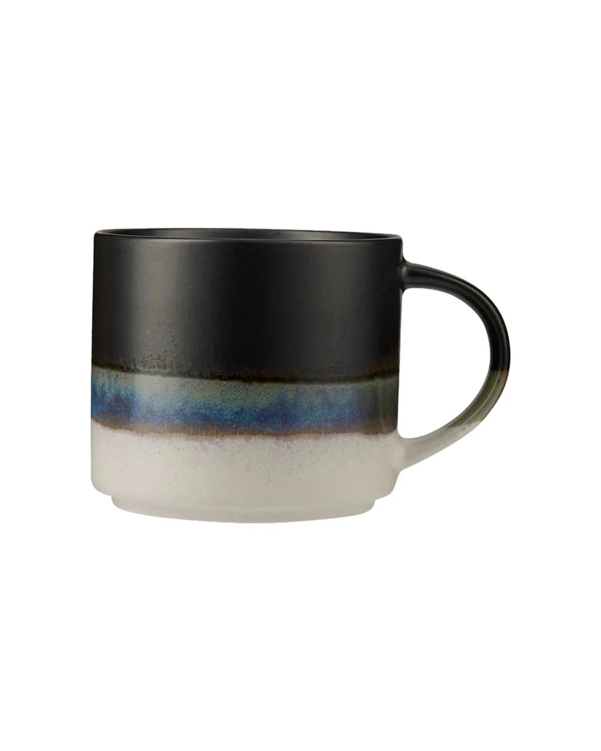 1 Maxwell And Williams The Mug Club Earthy Mug 370ml Stoneware Reactive Glaze - Black, 1 of 1