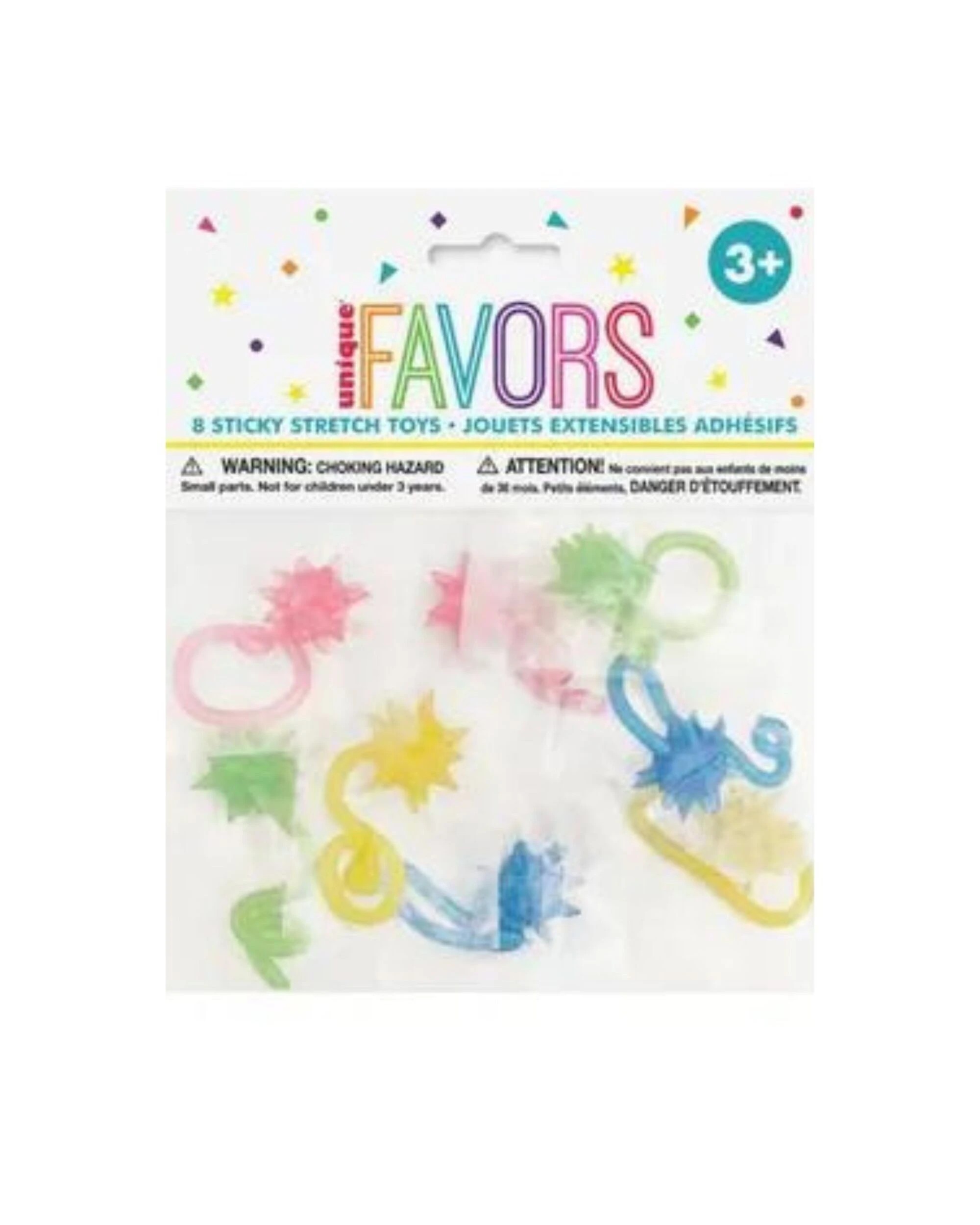 2 Unique Starburst Sticky Stretch Toys Pack of 8, 2 of 2