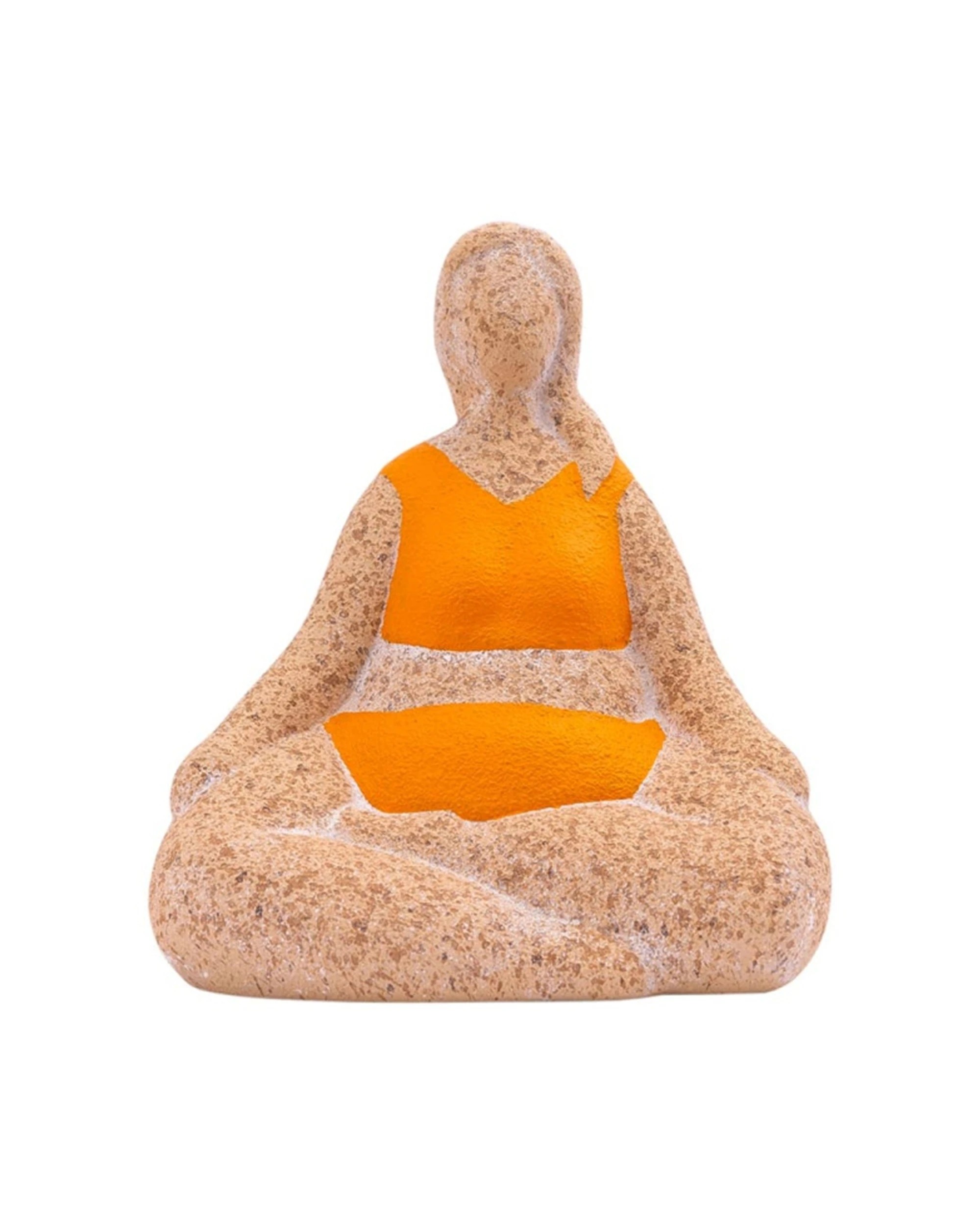 1 Splosh Billie Bathing Terracotta Statue Lightweight Artistic Indoor Outdoor - Orange, 1 of 2