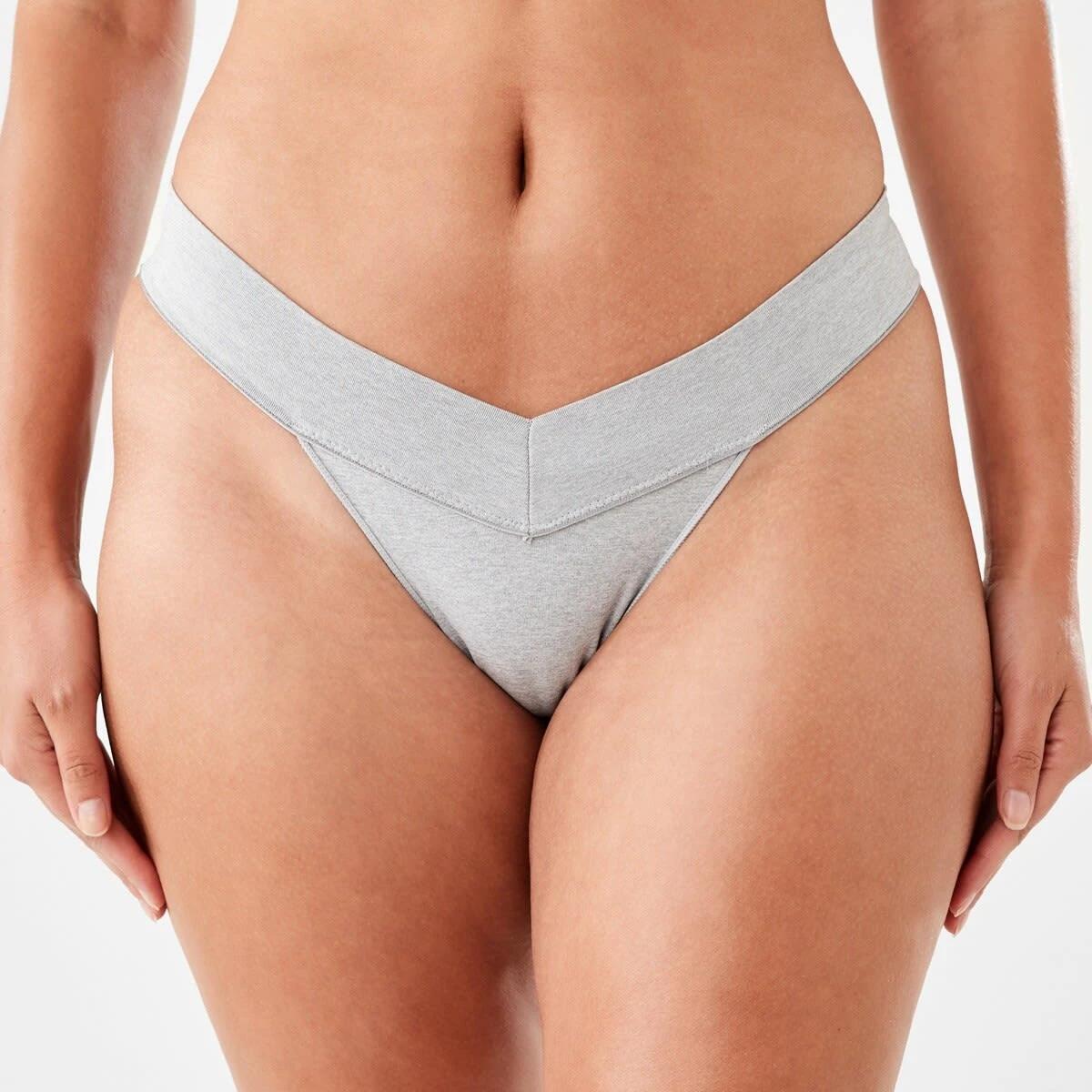 3 3 Pack V-Front Seamfree G-string Briefs GREY MARLE PACK, 3 of 5