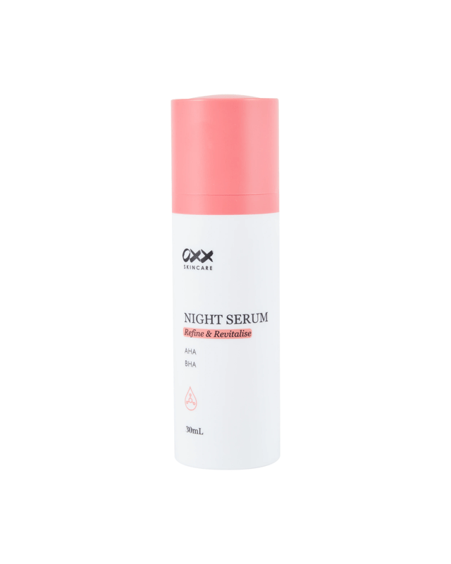 OXX Skincare Refine & Revitalise Night Serum 30ml - AHA and