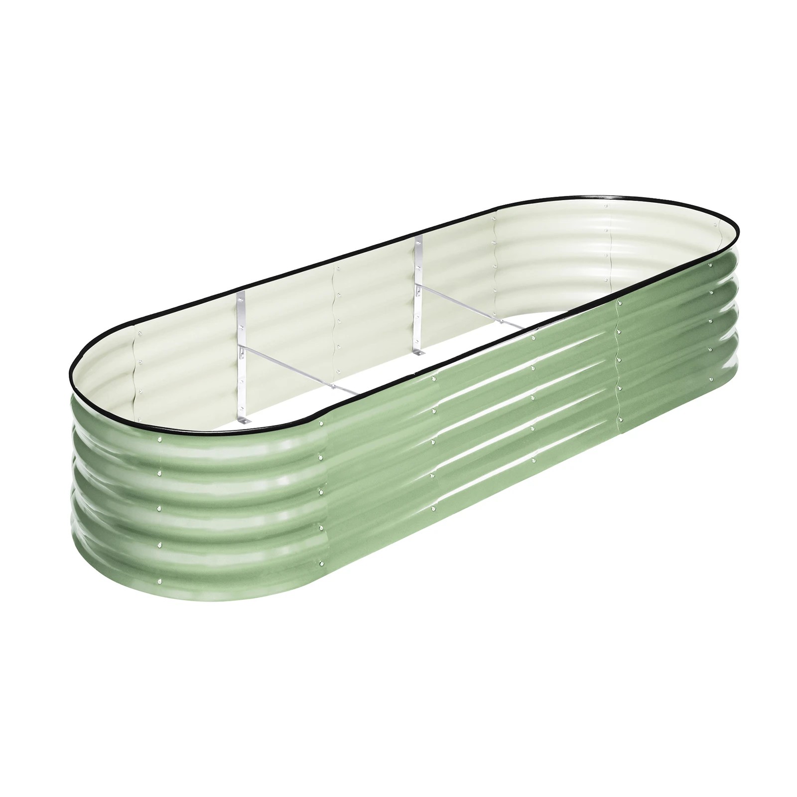 7 Livsip Garden Bed 240x80x42cm Planter Box Raised Container Galvanised - Green, 7 of 8