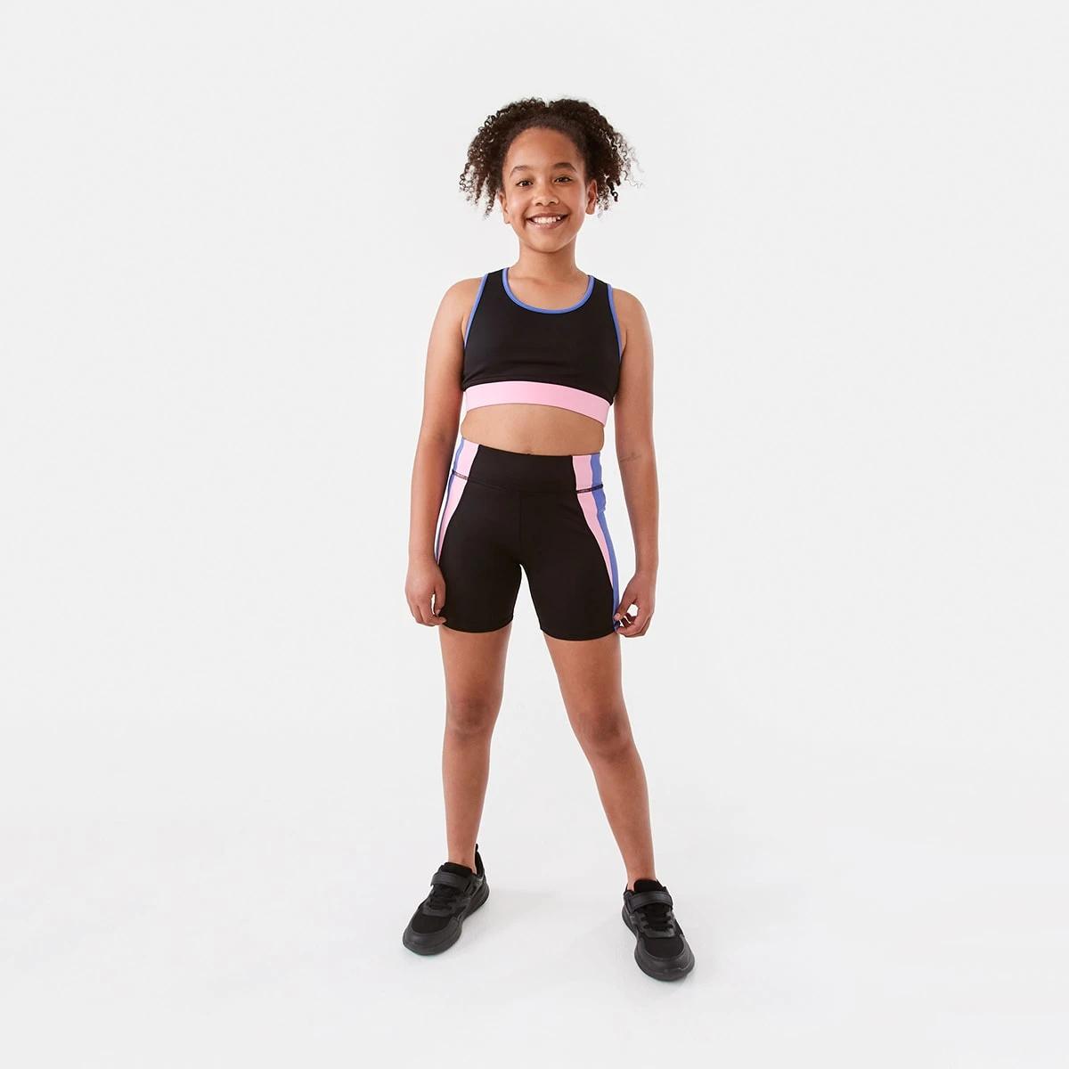 6 Active Kids Mid Length Bike Shorts Multi, 6 of 9