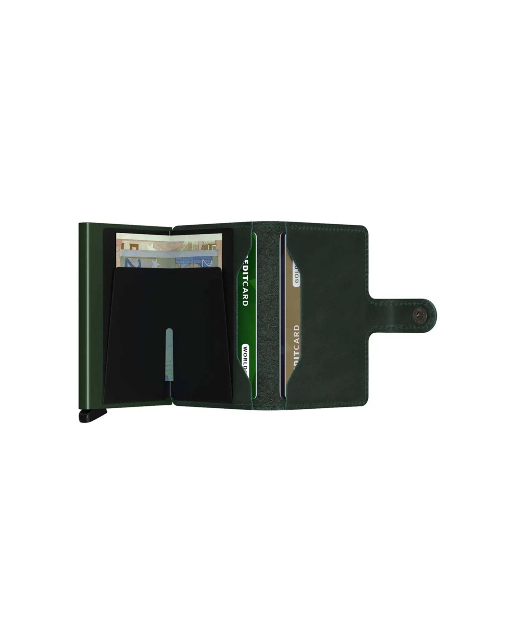 4 Secrid Miniwallet Compact RFID Wallet Compact Everyday Use Ample Storage - Green, 4 of 5