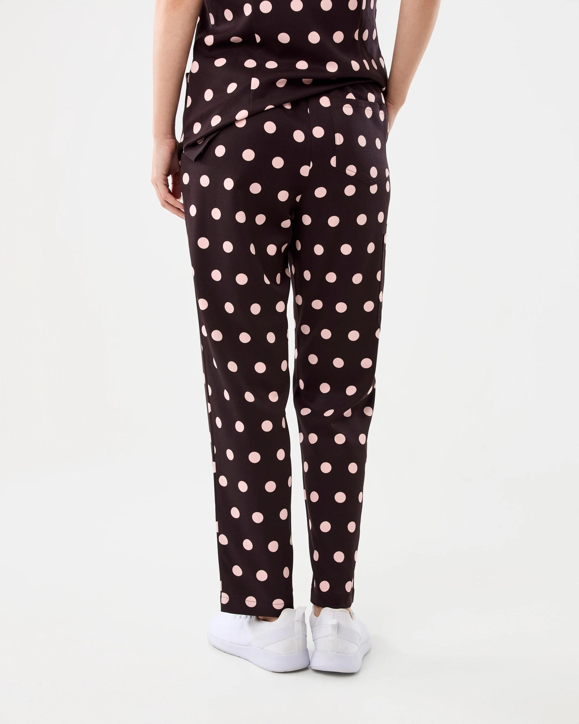 3 Workwear Print Scrub Pants Brn Dots, 3 of 8