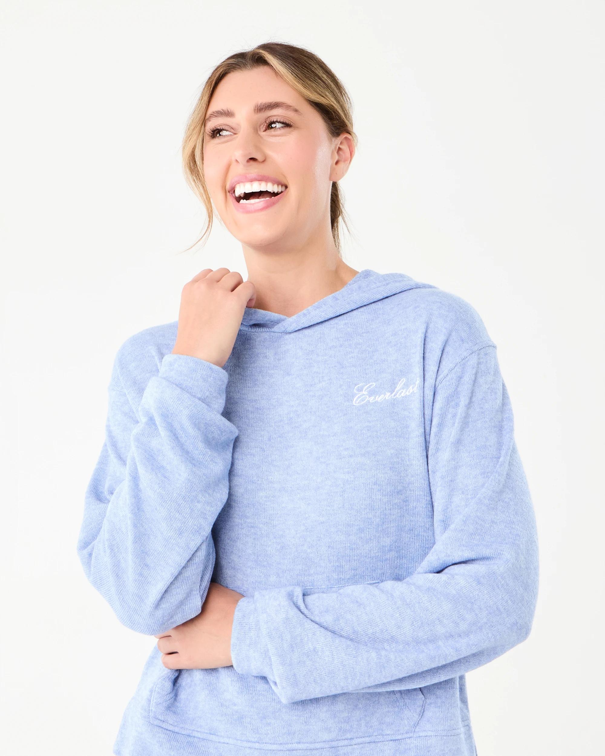 5 Everlast Womens Terry Towelling Hoodie Win Frost, 5 of 8