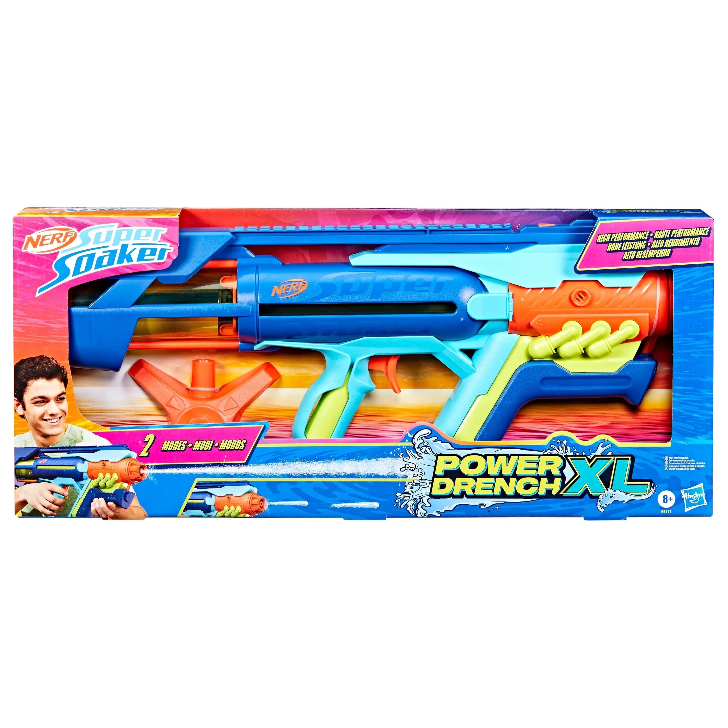 1 Nerf Super Soaker Power Drench Xl - Blue, 1 of 4