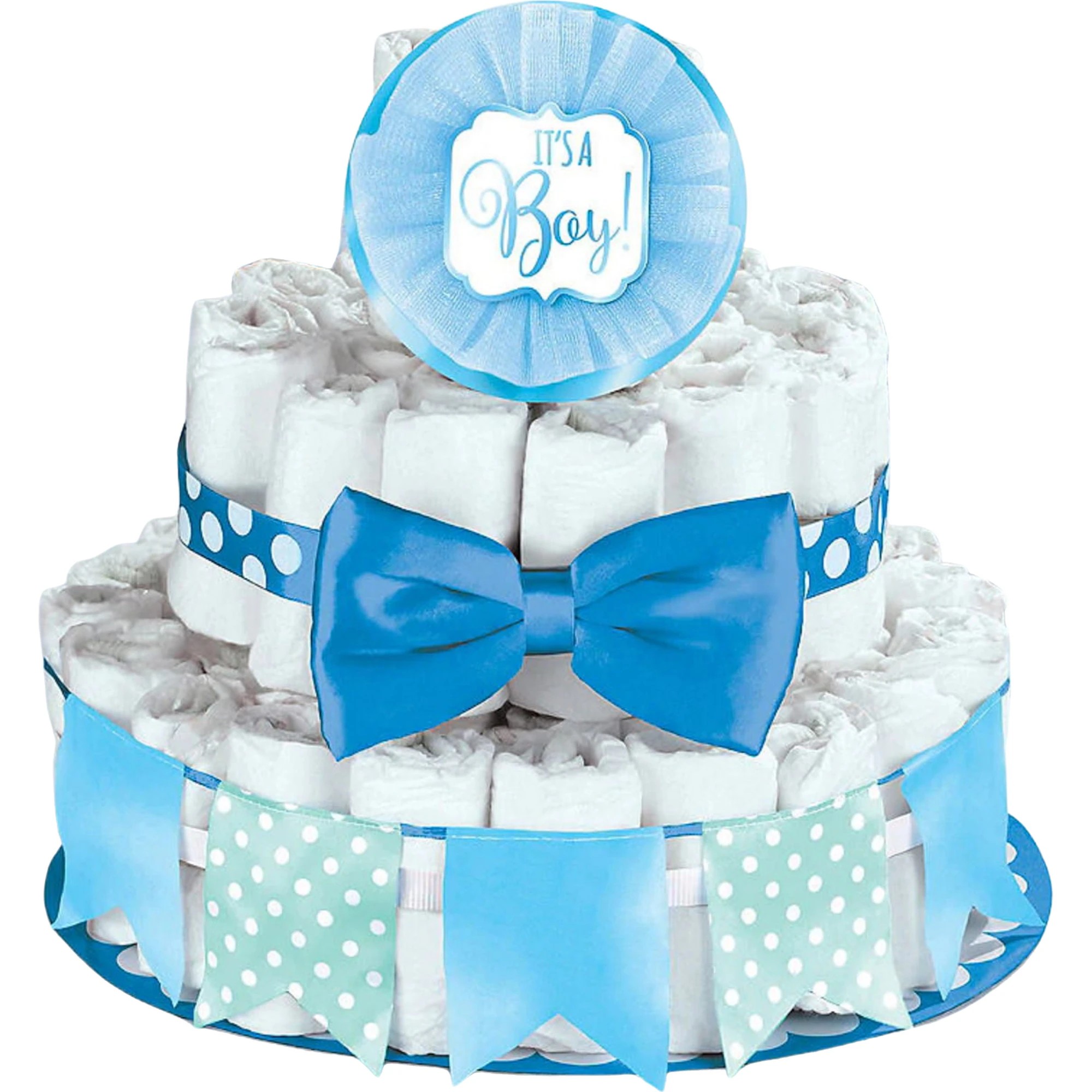 1 Anagram Baby Shower It's a Boy Nappy Cake Decorating Kit - Blue, 1 of 2