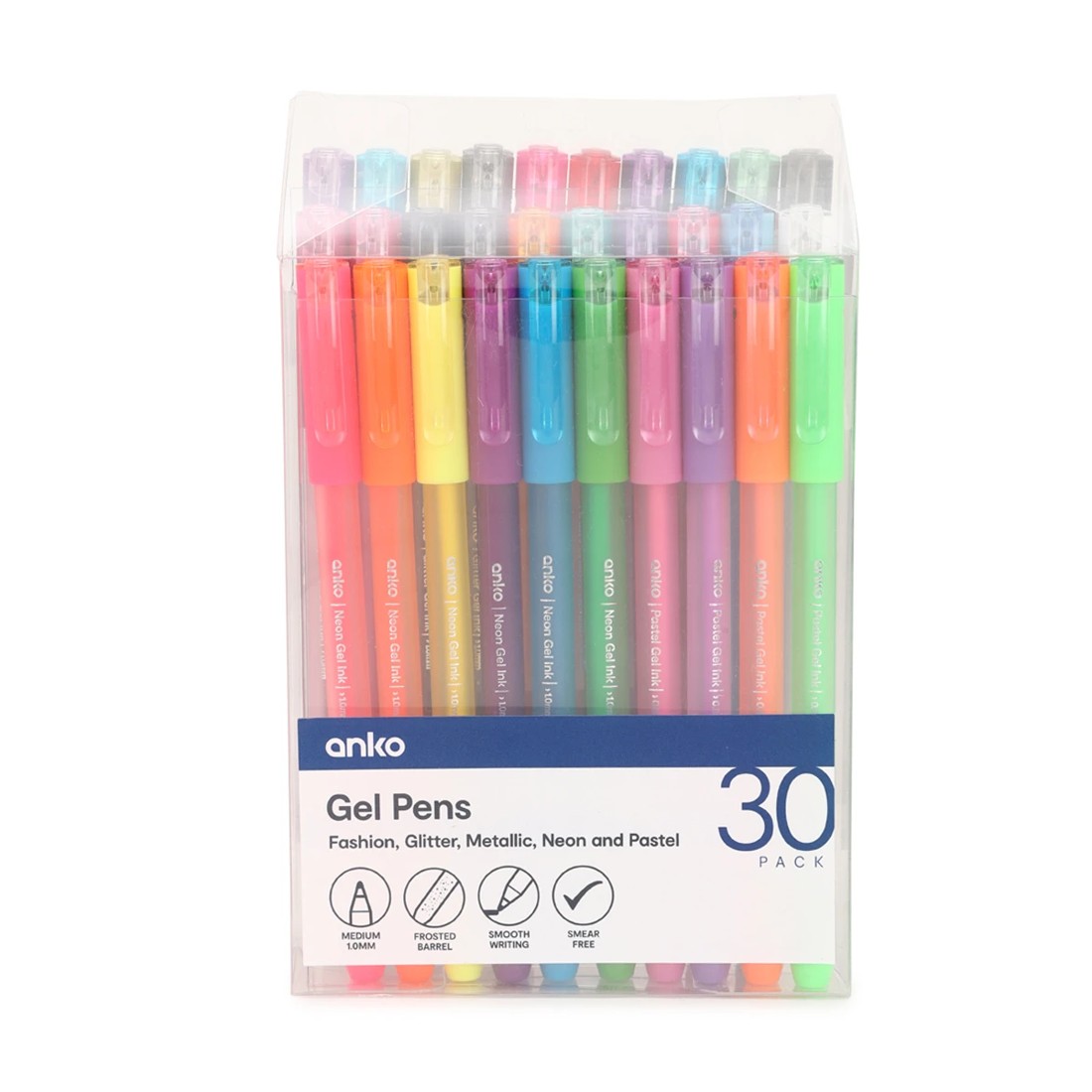 1 30 Pack Neon Gel Pens, 1 of 4