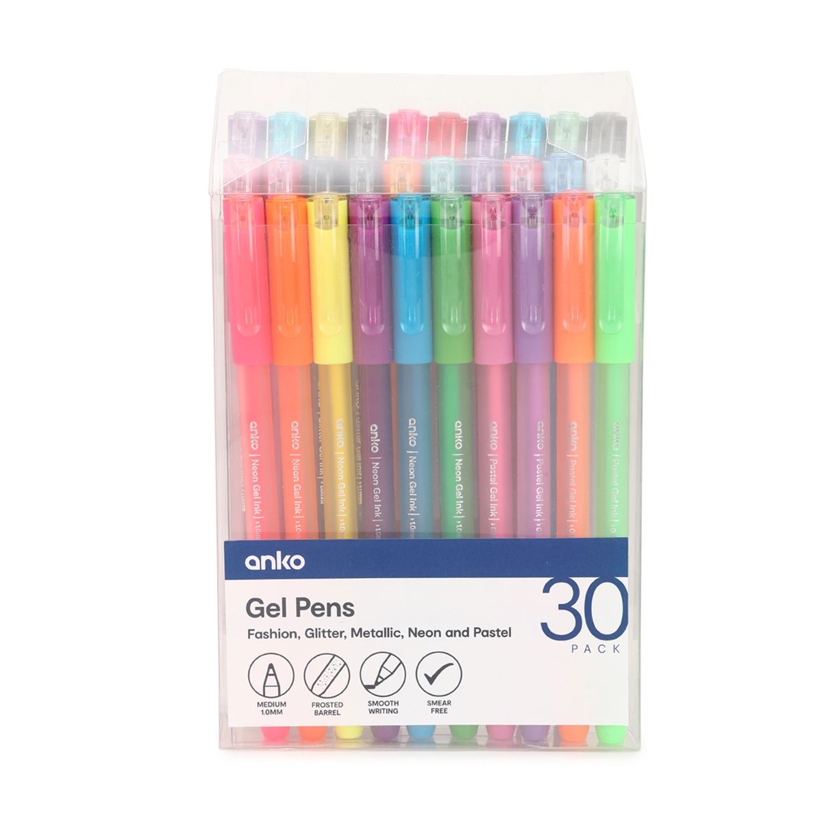 1 30 Pack Neon Gel Pens, 1 of 4