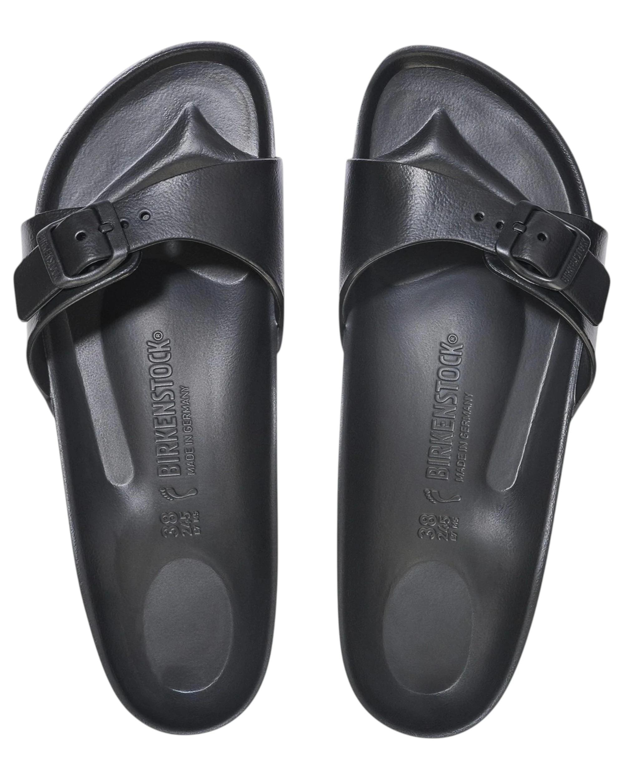 3 Birkenstock Mens Madrid Regular EVA Slip On Sandals BLACK, 3 of 5