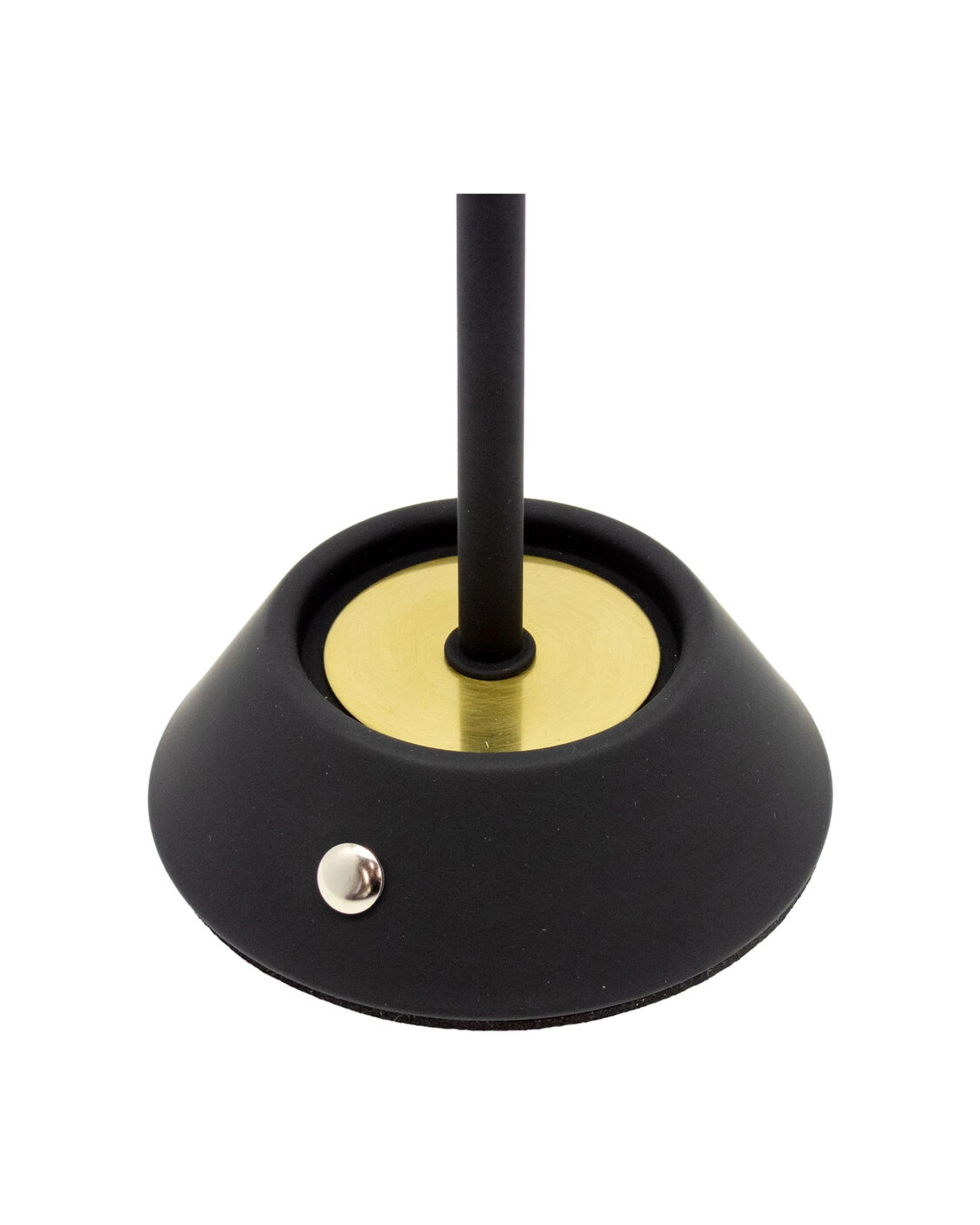 4 BOYLE Rechargeable LED Table Lamp Cone Shade Adjustable Lighting Battery - Black, 4 of 8