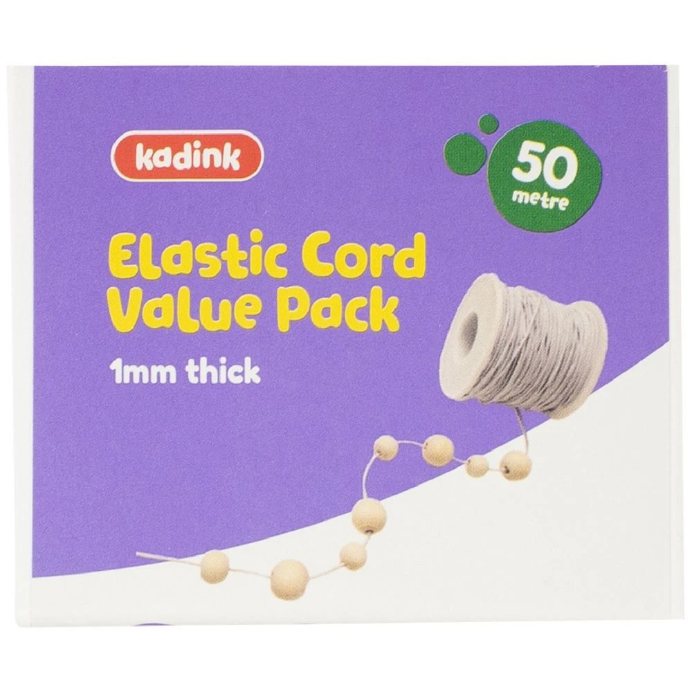 1 Kadink White Round Elastic 50m, 1 of 2