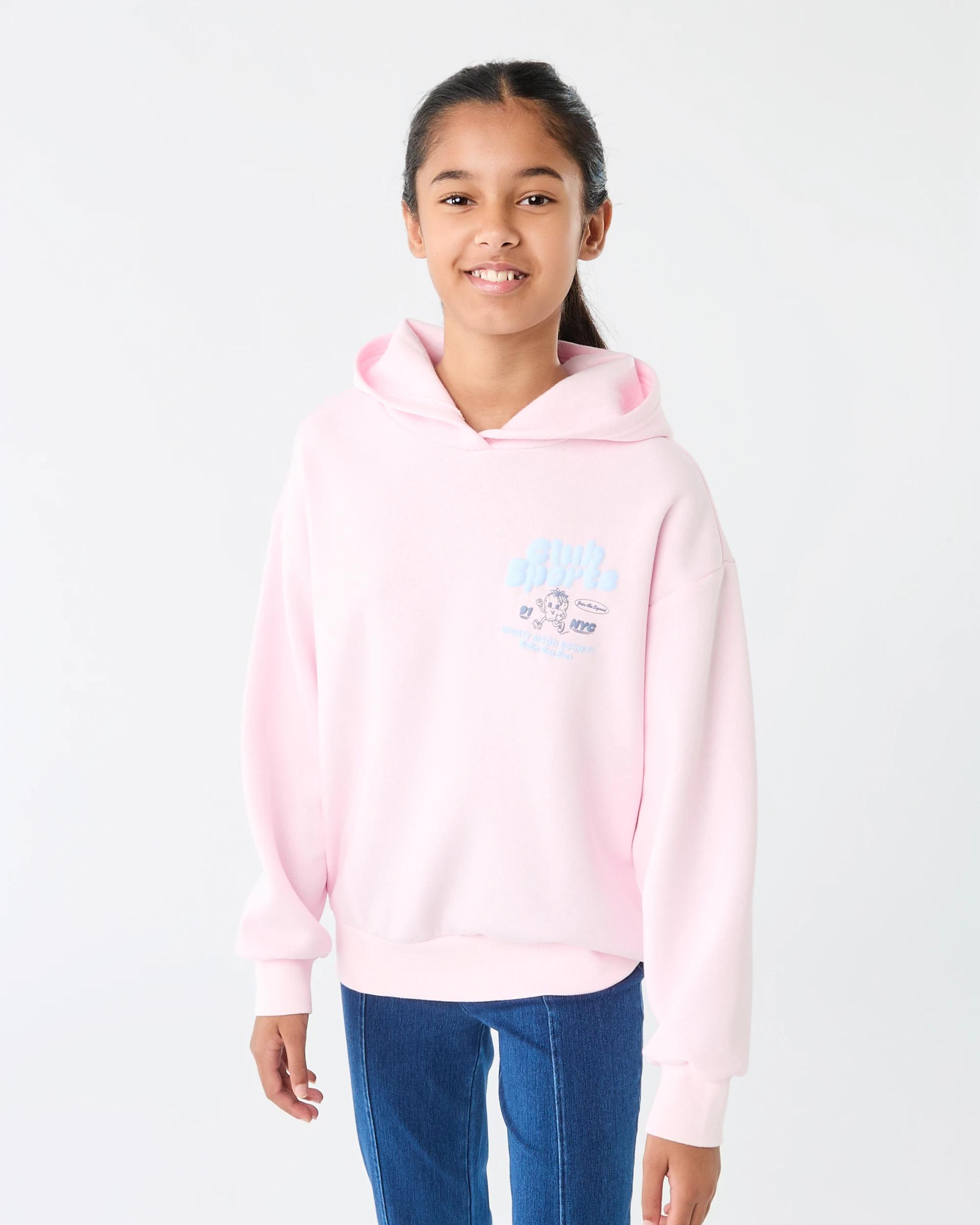 1 Oversized Hoodie Pink Club, 1 of 7