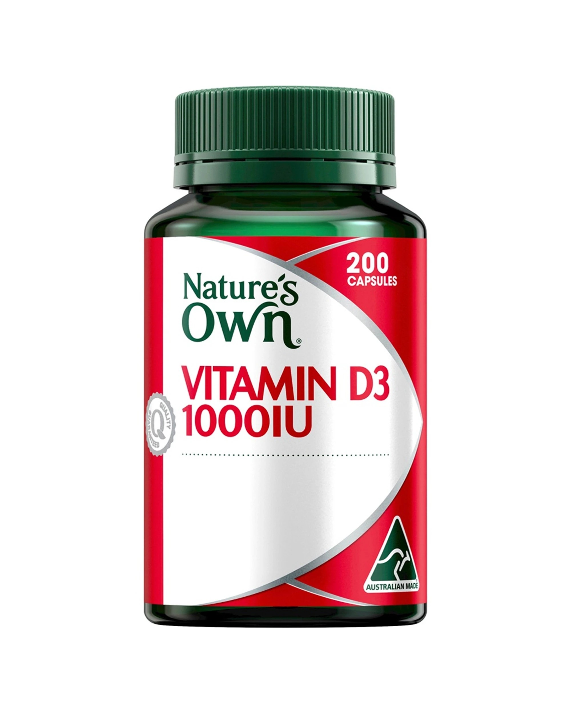 1 Nature's Own 200pc Vitamin D3 1000IU Mini Capsules Daily Sun Exposure Supplement, 1 of 1