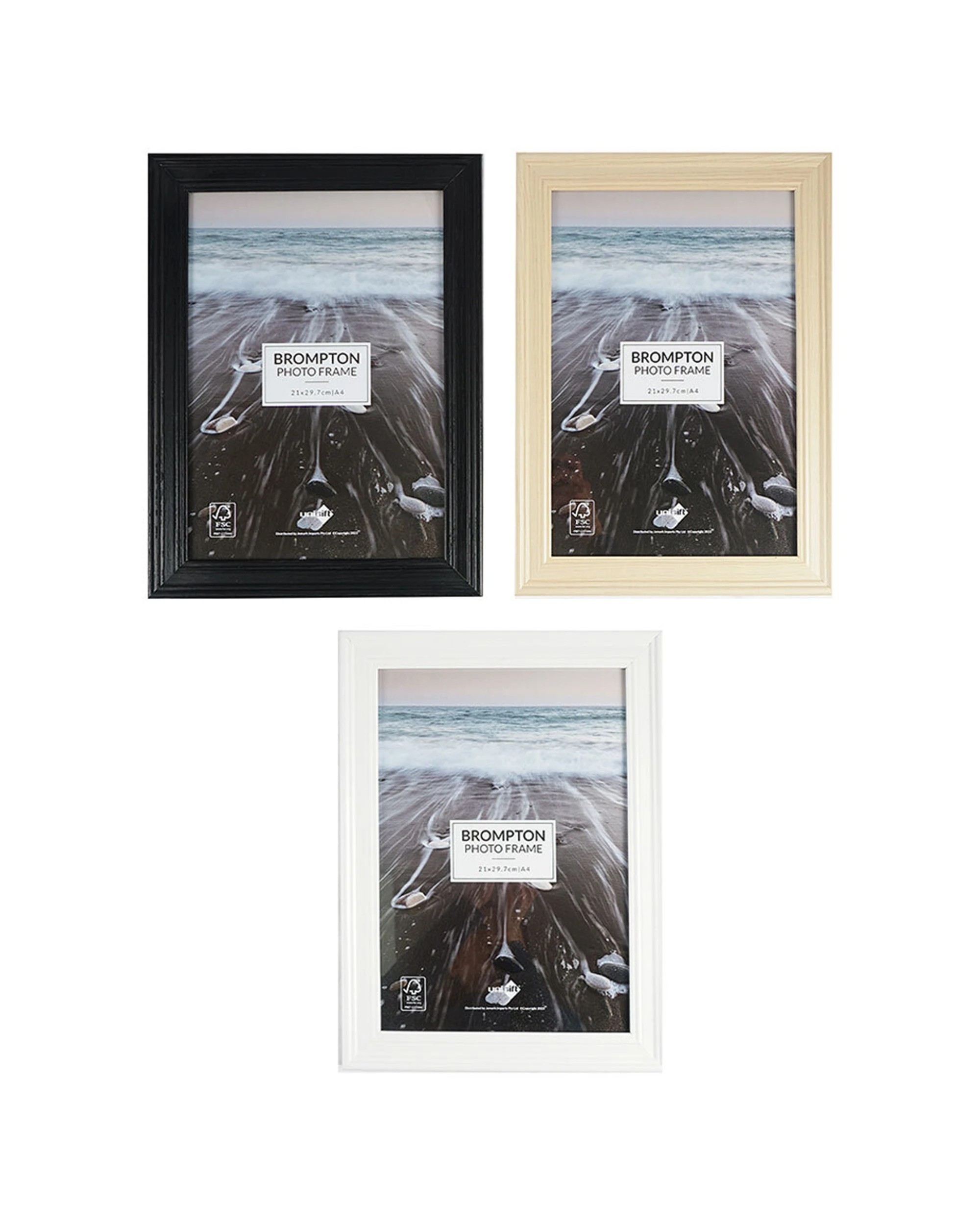 2 Unigift Brompton Home Photo Picture Frame A4 Decor - Multi, 2 of 2