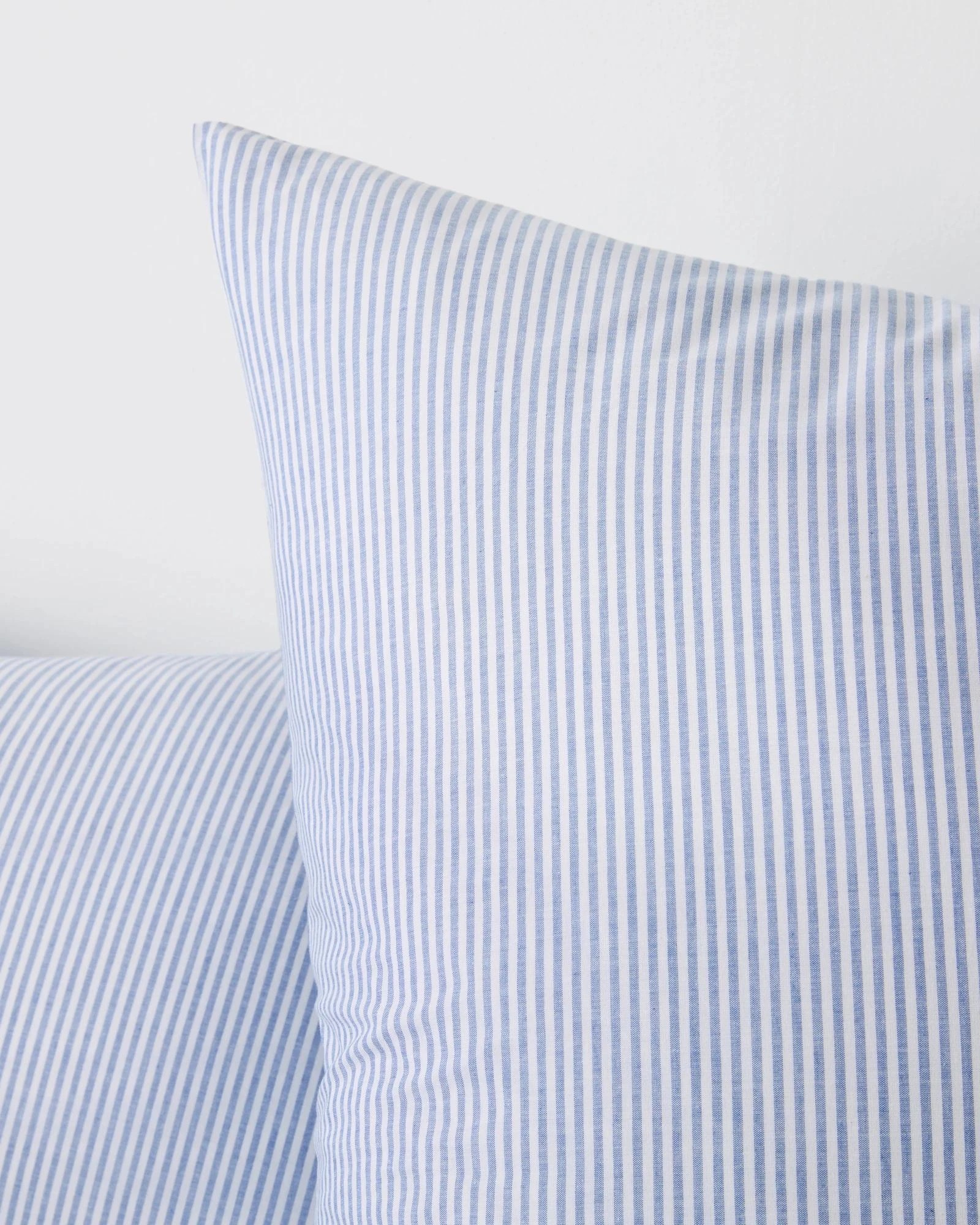 2 Target Hampton Stripe European Pillowcase - Queen Bed - Blue, 2 of 2