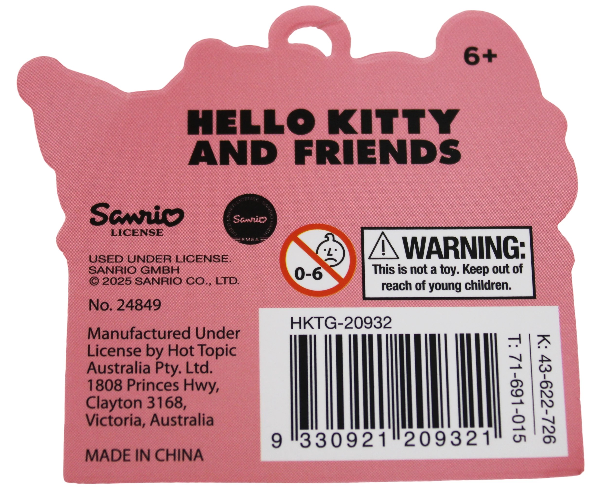 3 Hello Kitty and Friends Fluffy Cosmetic Train Case - Red, 3 of 3