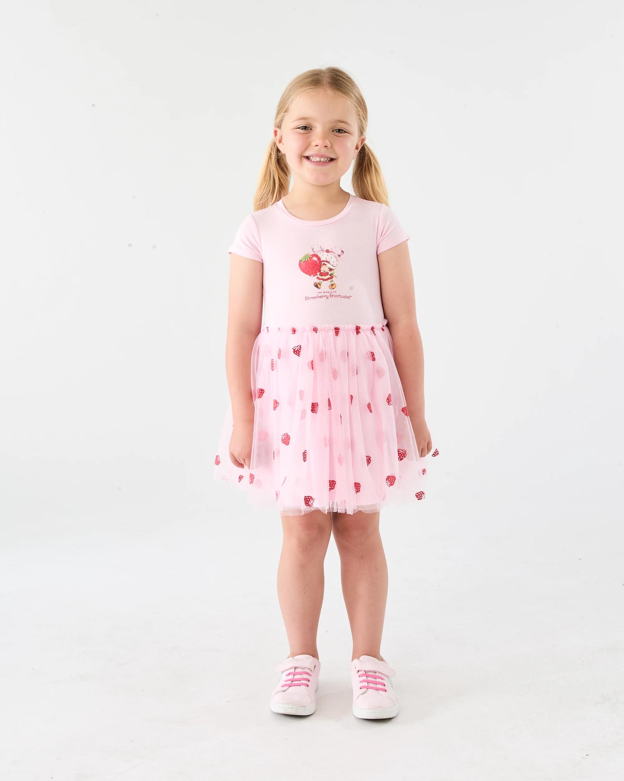 5 Short Sleeve Strawberry Shortcake License Tutu Dress Straw Cake, 5 of 6