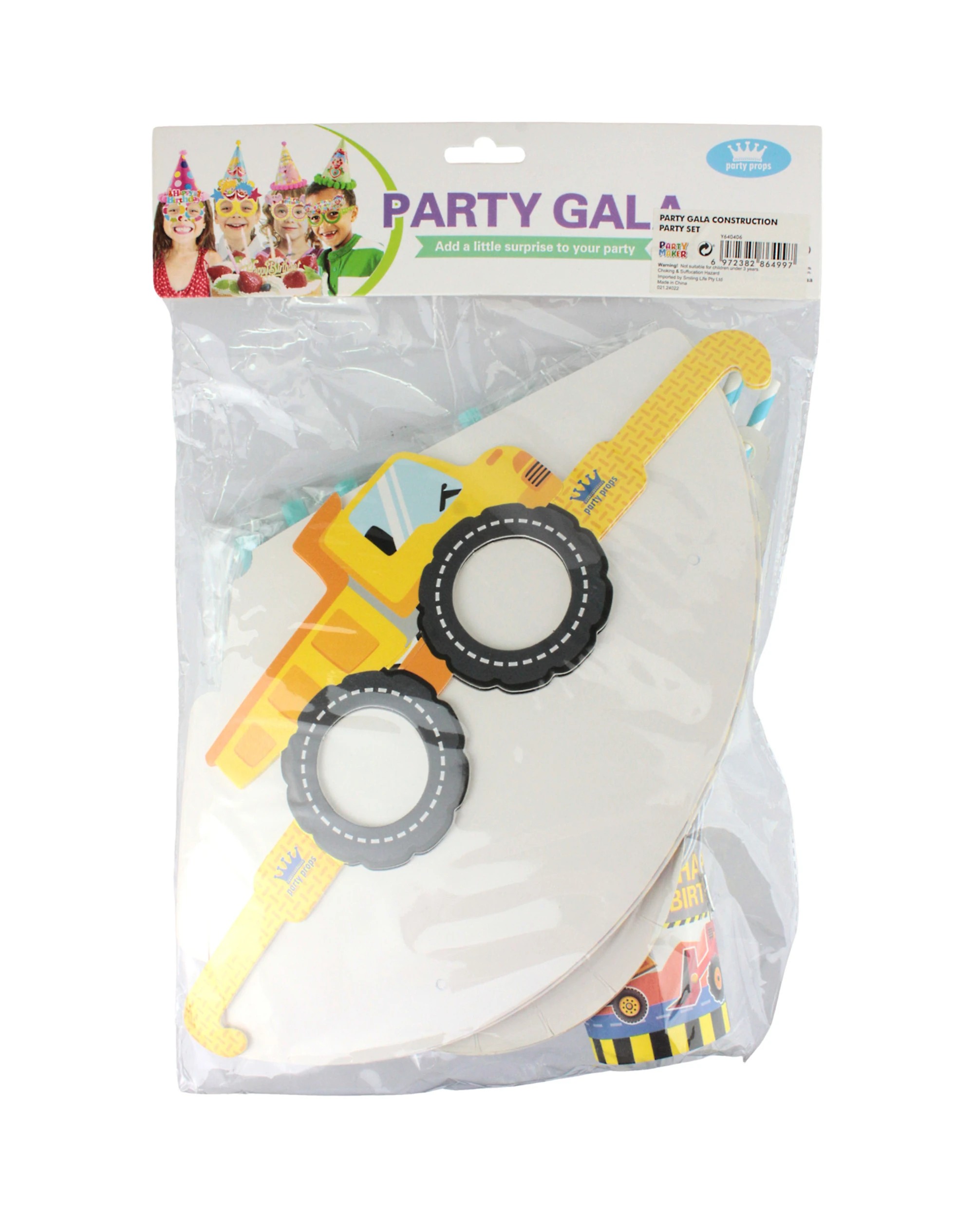 3 Partyrama Construction Trucks Party Pack For 6 Guests, 3 of 3