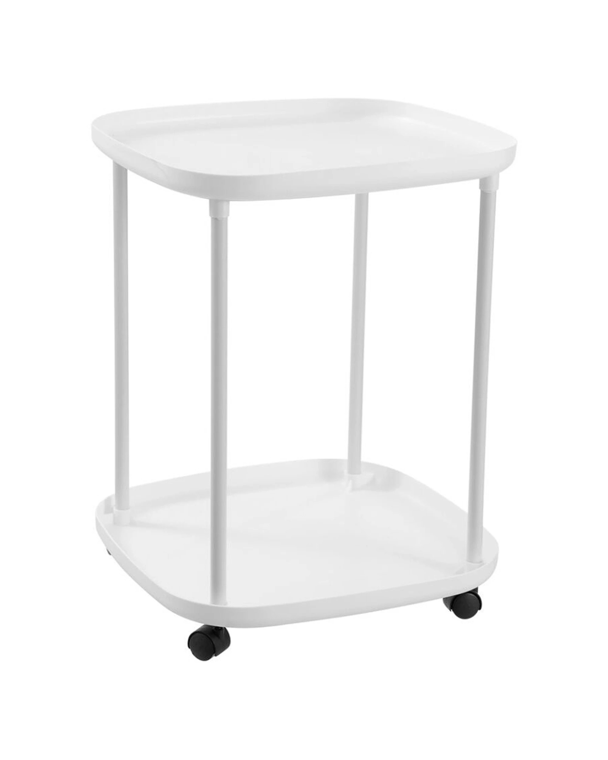 4 Boxsweden Luno 2 Tier Side Table With Wheels Durable Design Versatile Use - Multi, 4 of 7