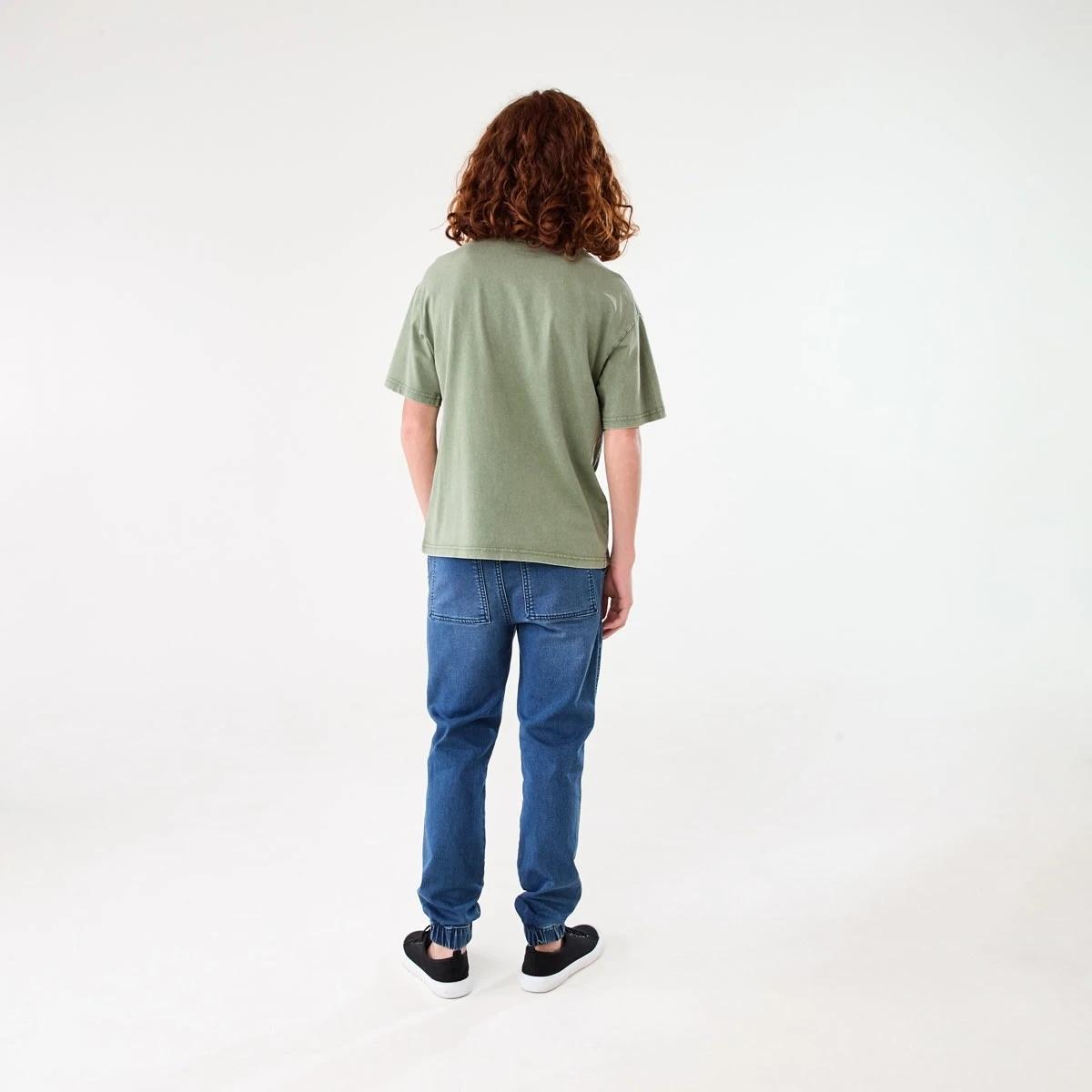 6 Short Sleeve Oversized Acid Wash T-shirt MISTY SEA SPRAY, 6 of 6