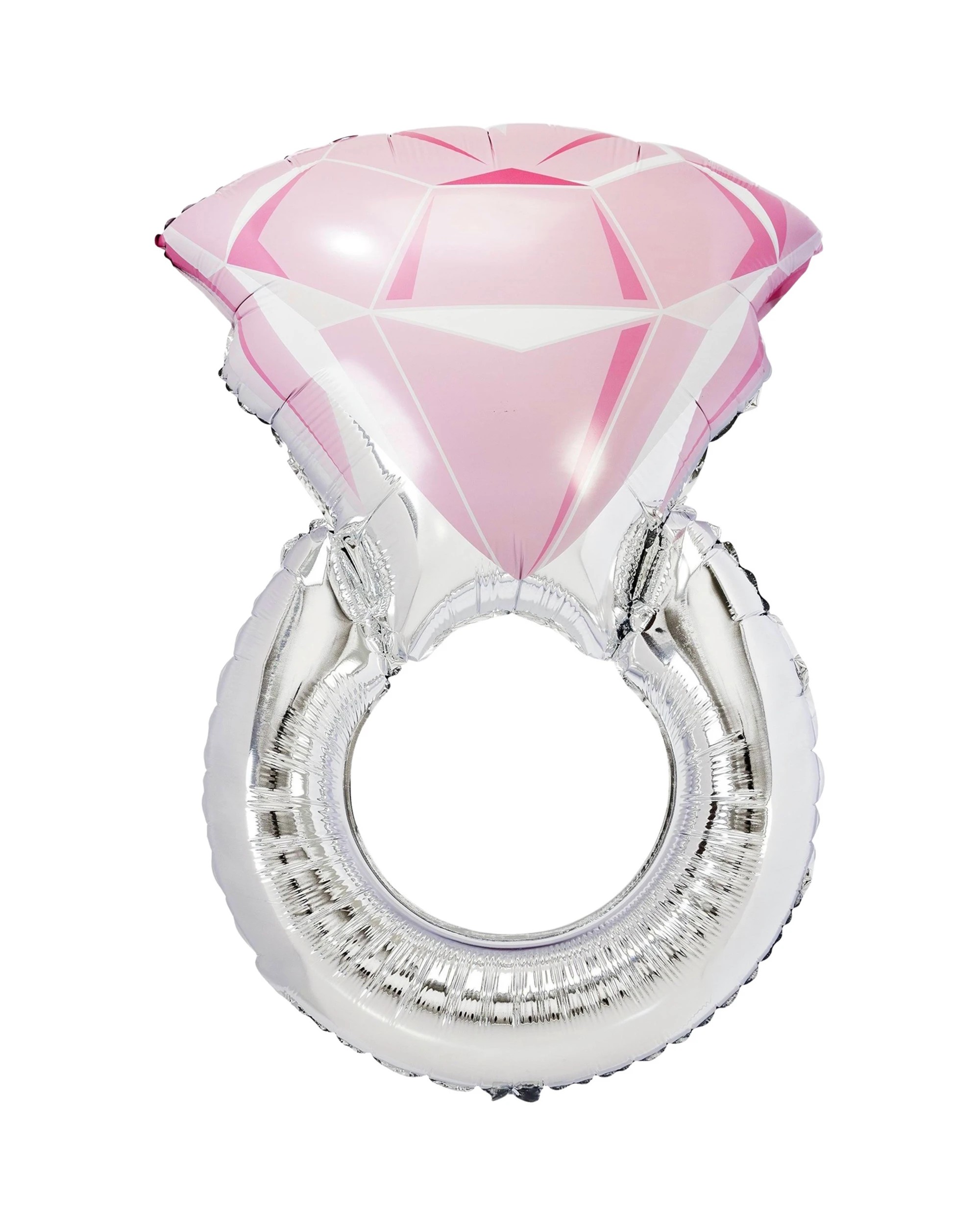 1 Party Maker Pink Diamond Ring Supershape Helium Balloon 70cm - Pink, 1 of 1