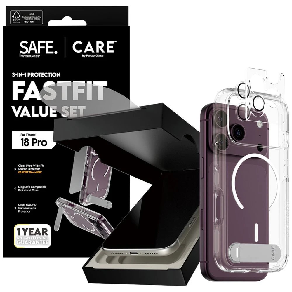 4 PanzerGlass 3-in-1 Protector Bundle iPhone 18 Pro, 4 of 5