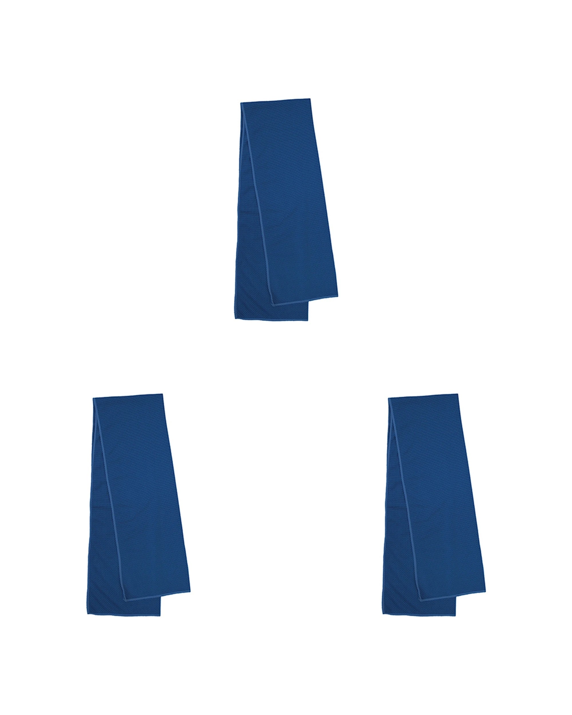 1 BAMBURY Gym Workout Snap Cold Cooling Towel 3 Pack Evaporative 30x100cm - Blue, 1 of 2