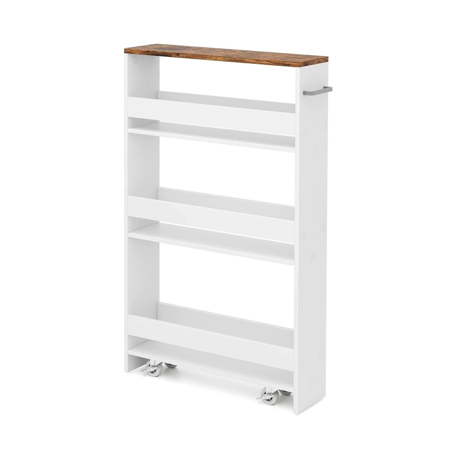 1 Costway 4-Tier Storage Cart Utility Trolley, 1 of 4