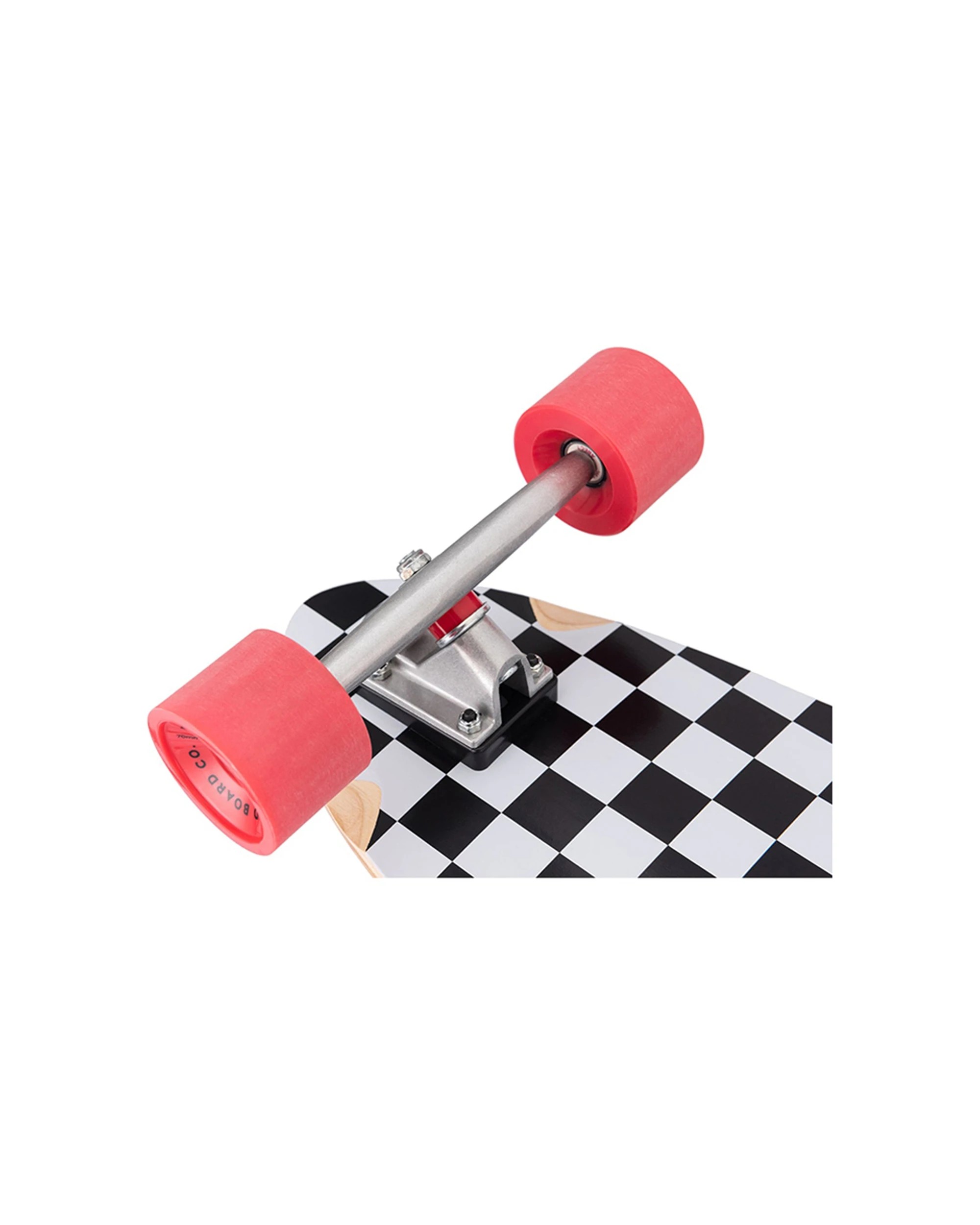 2 Rad Board Co Complete Pintail Mini Longboard Skateboard Checkers Mini 9 Inch Compact - Pattern, 2 of 3