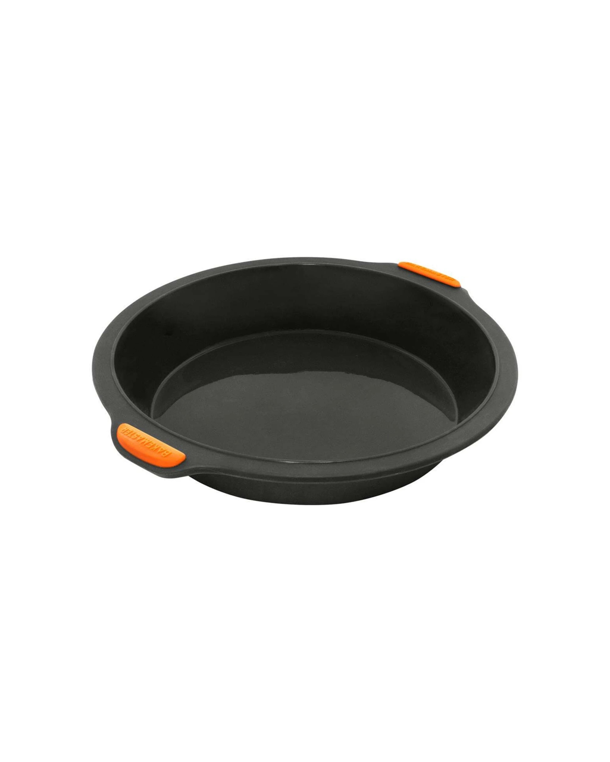 1 Bakemaster Silicone Round Baking Pan 24cm X 5cm Nonstick Dishwasher Safe - Grey, 1 of 3