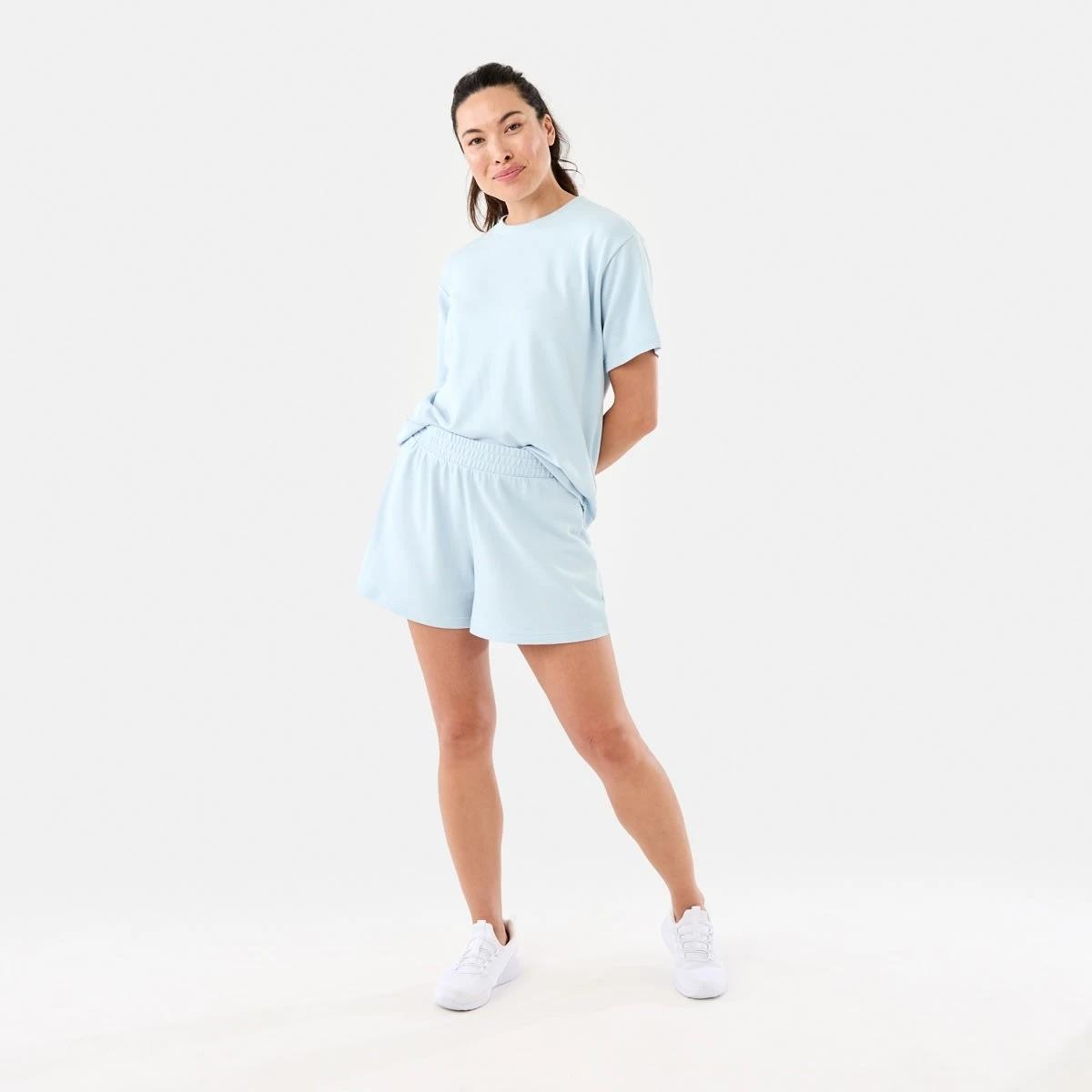 1 Active Womens Terry Everyday Shorts Blu Spindl, 1 of 6