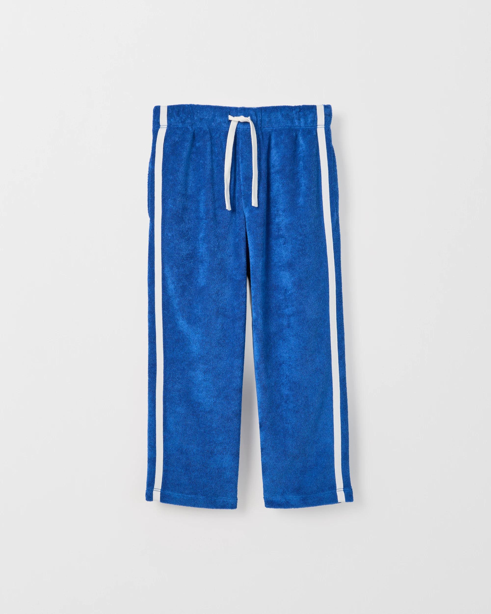 1 Target Kids Australian Cotton Blend Reverse Terry Trackpants BLUE, 1 of 2