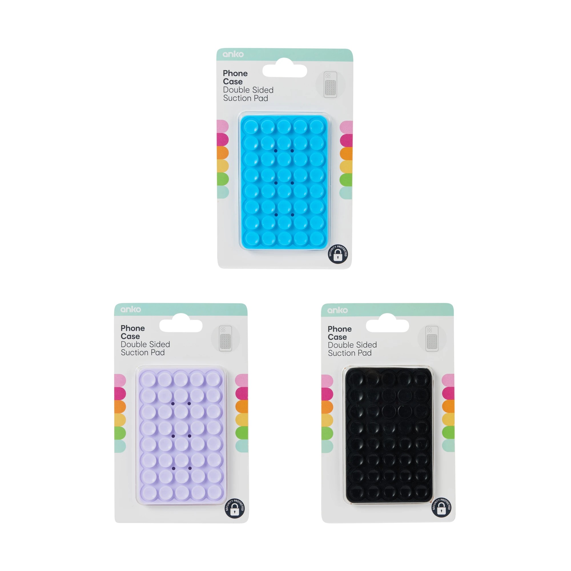 4 Phone Case with Double Sided Suction Pad - Assorted, 4 of 4