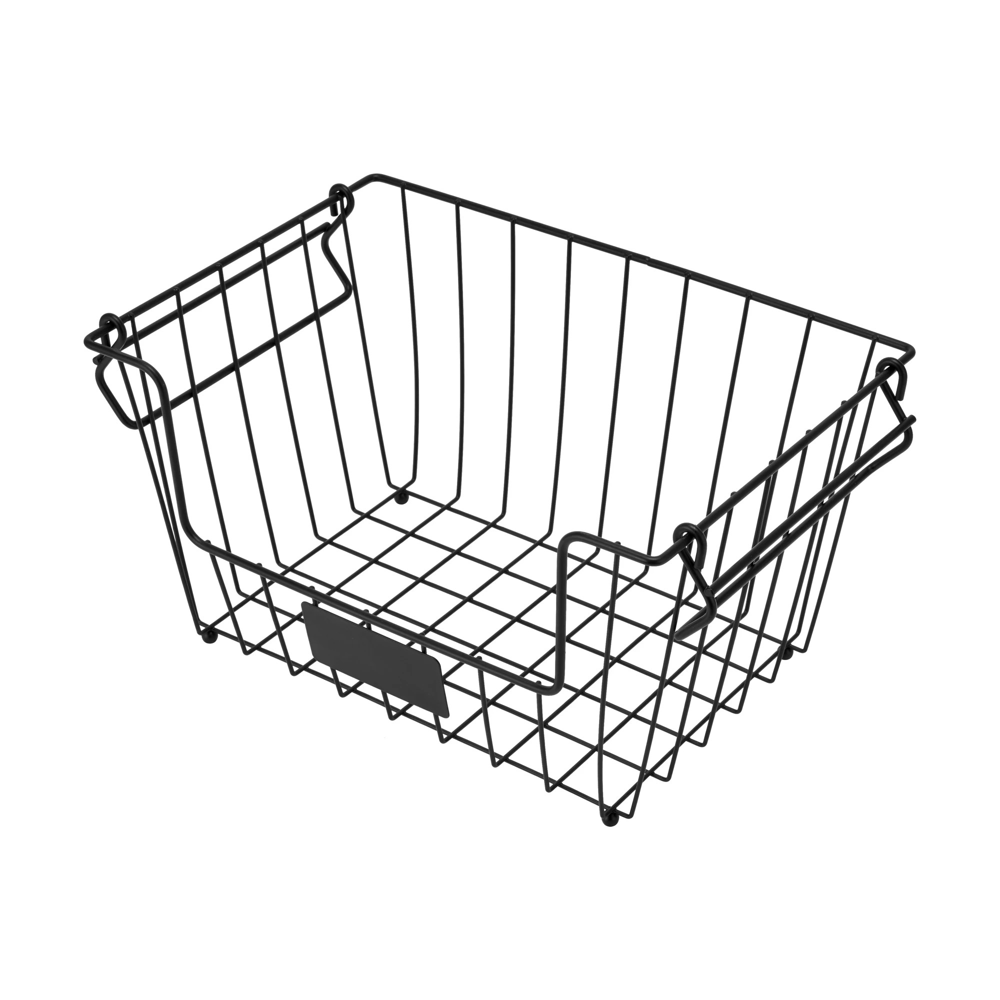 3 Stackable Blackboard Basket - Small, Black, 3 of 7