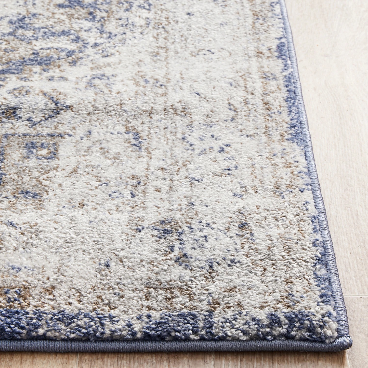 6 Common Ground Rugs Elite Hugo 400x80cm - Large Runner Power Loomed Pet Friendly Rug - Blue, 6 of 9