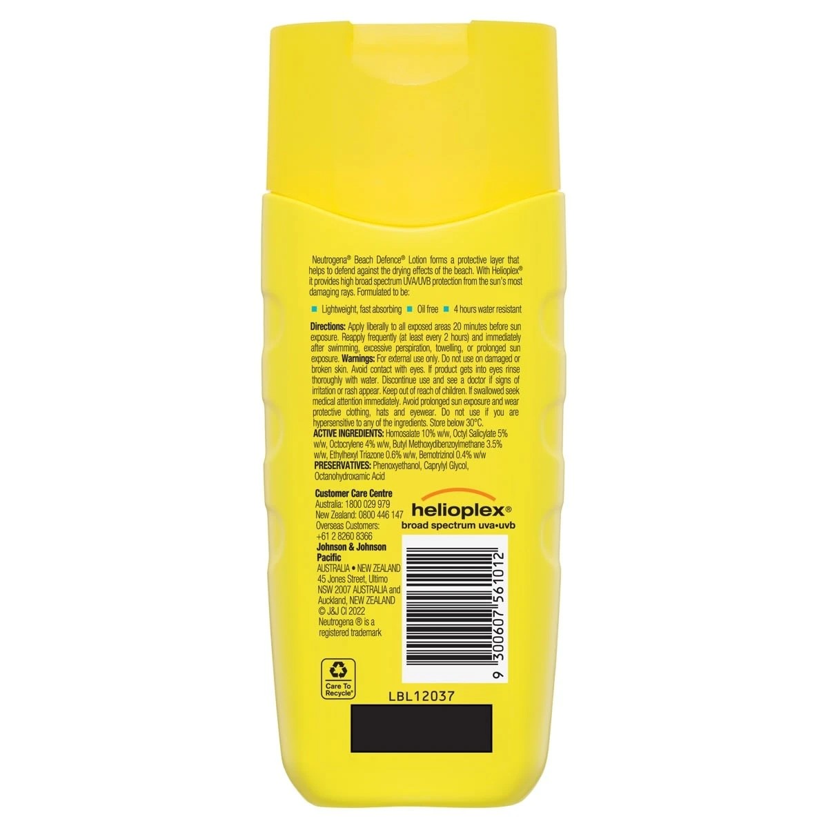 2 Neutrogena Beach Defence SPF50 Sun+Water Sunscreen Lotion 198ml, 2 of 3