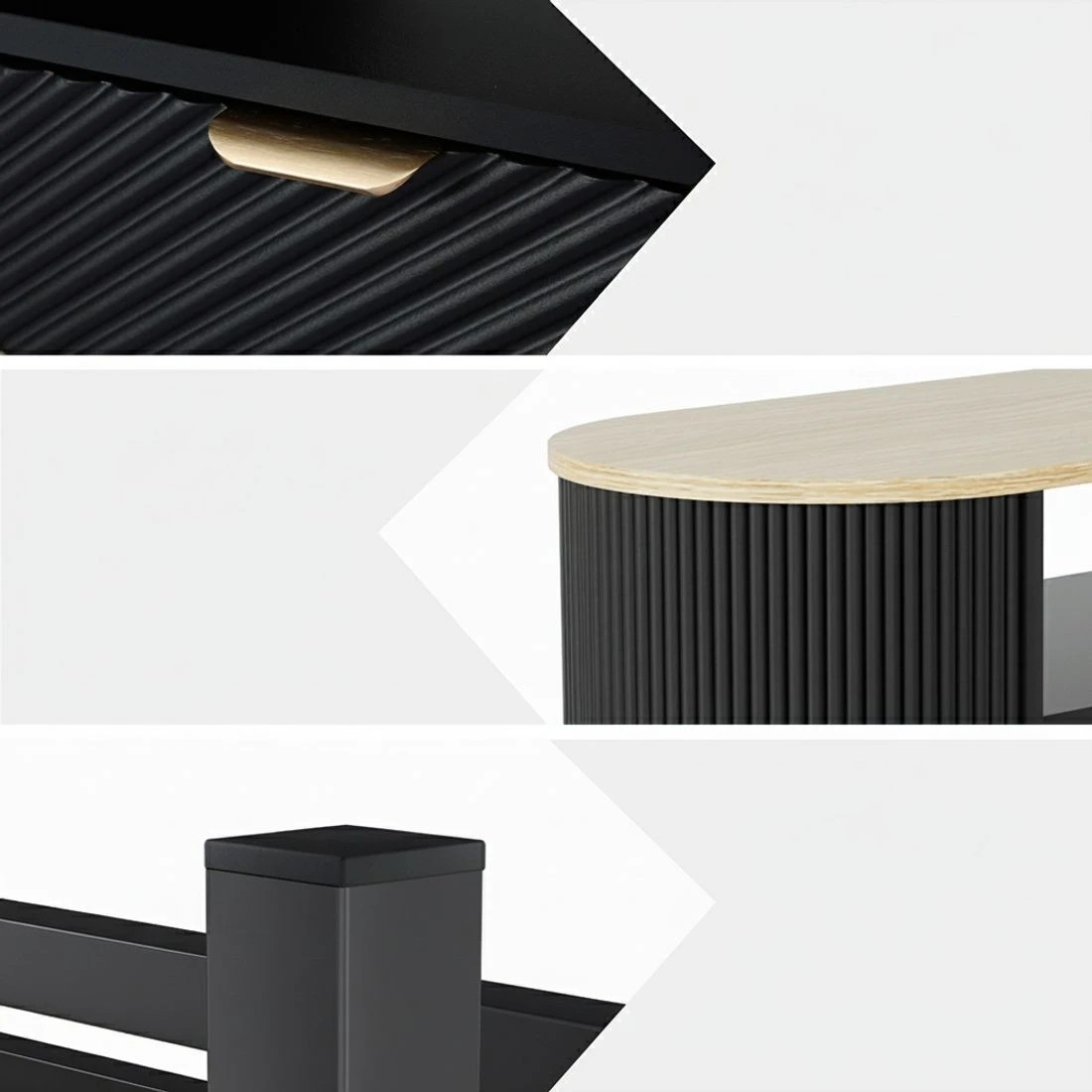 5 Artiss Coffee Table Drawer Shelf Wood& - Multi, 5 of 7