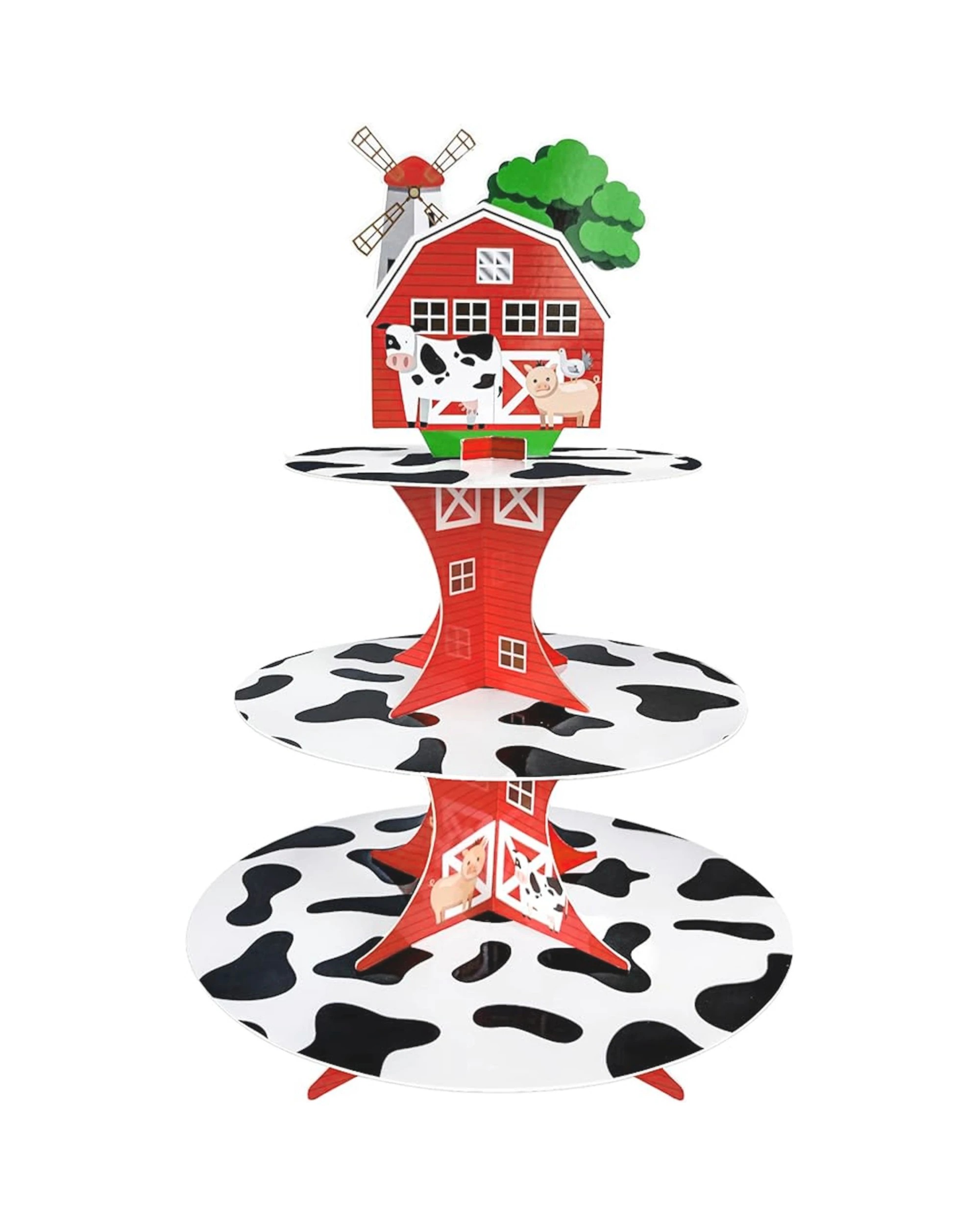 1 Party Maker Farm Party Cupcake Stand - Multi, 1 of 2